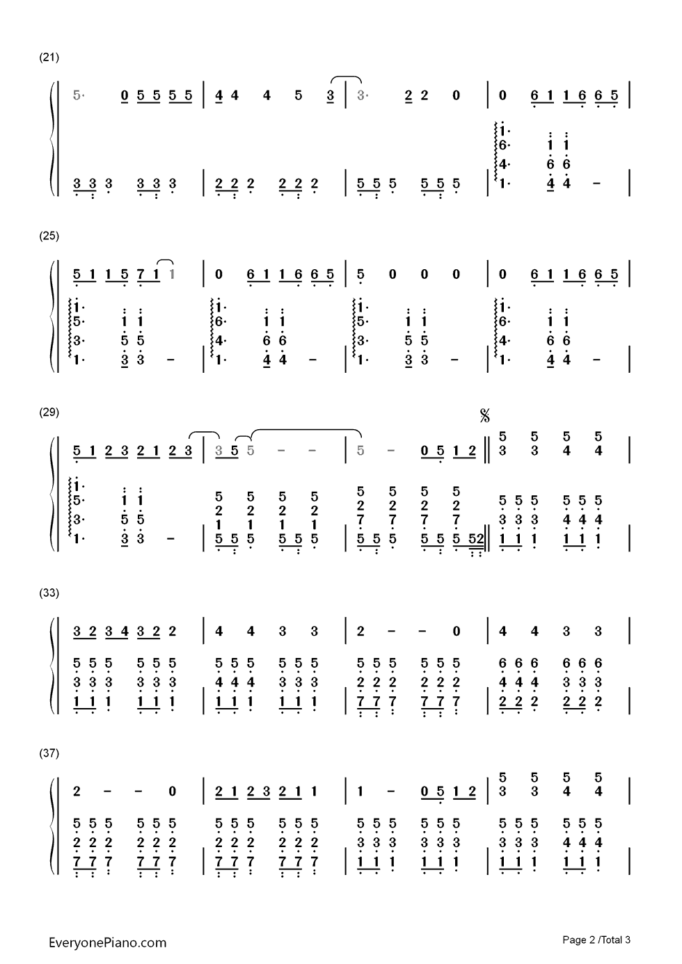 Super_Trouper钢琴简谱_数字双手_ABBA