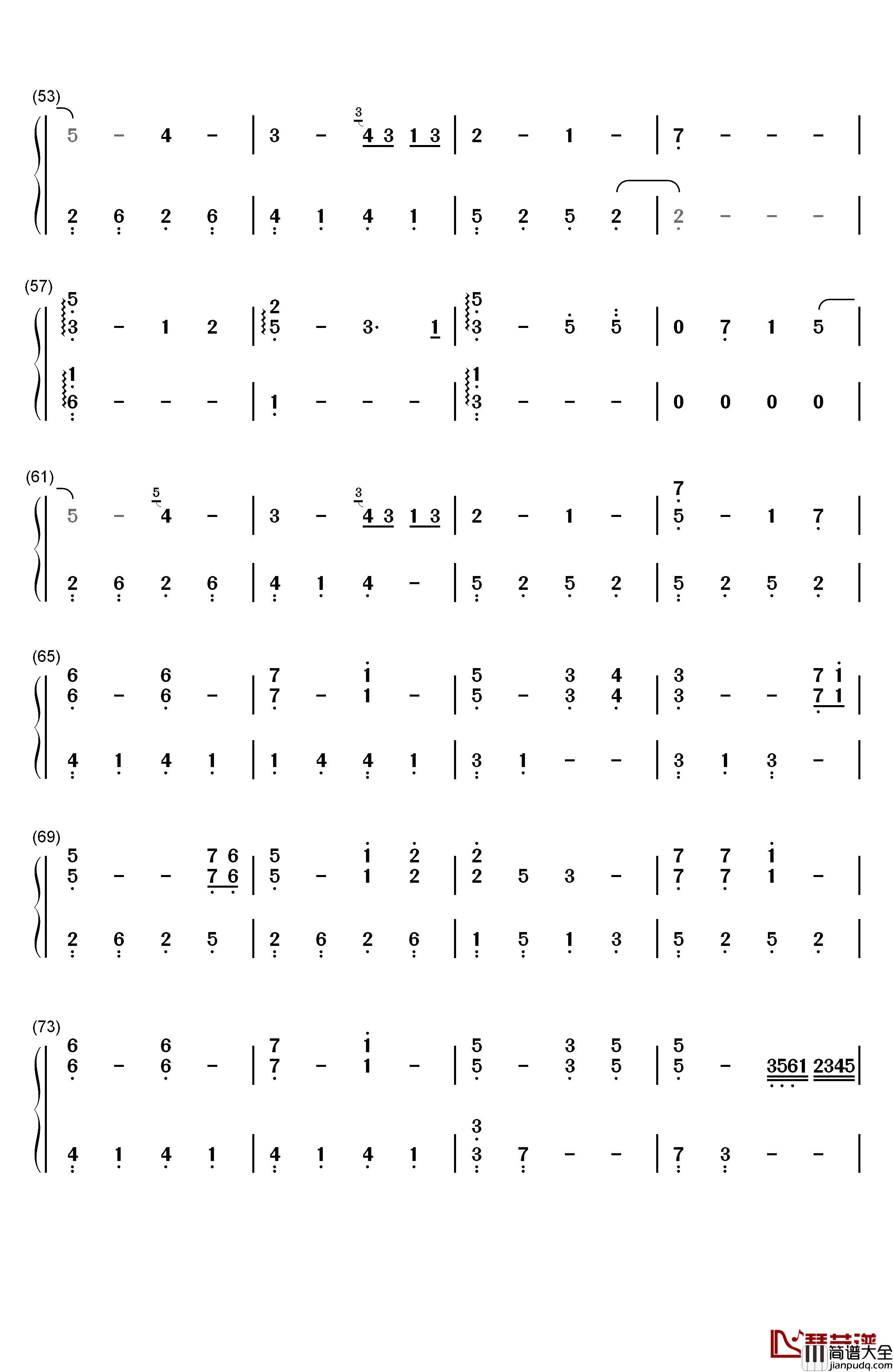 What_I_Feel_When_I_See_Her钢琴简谱_数字双手_Xeuphoria