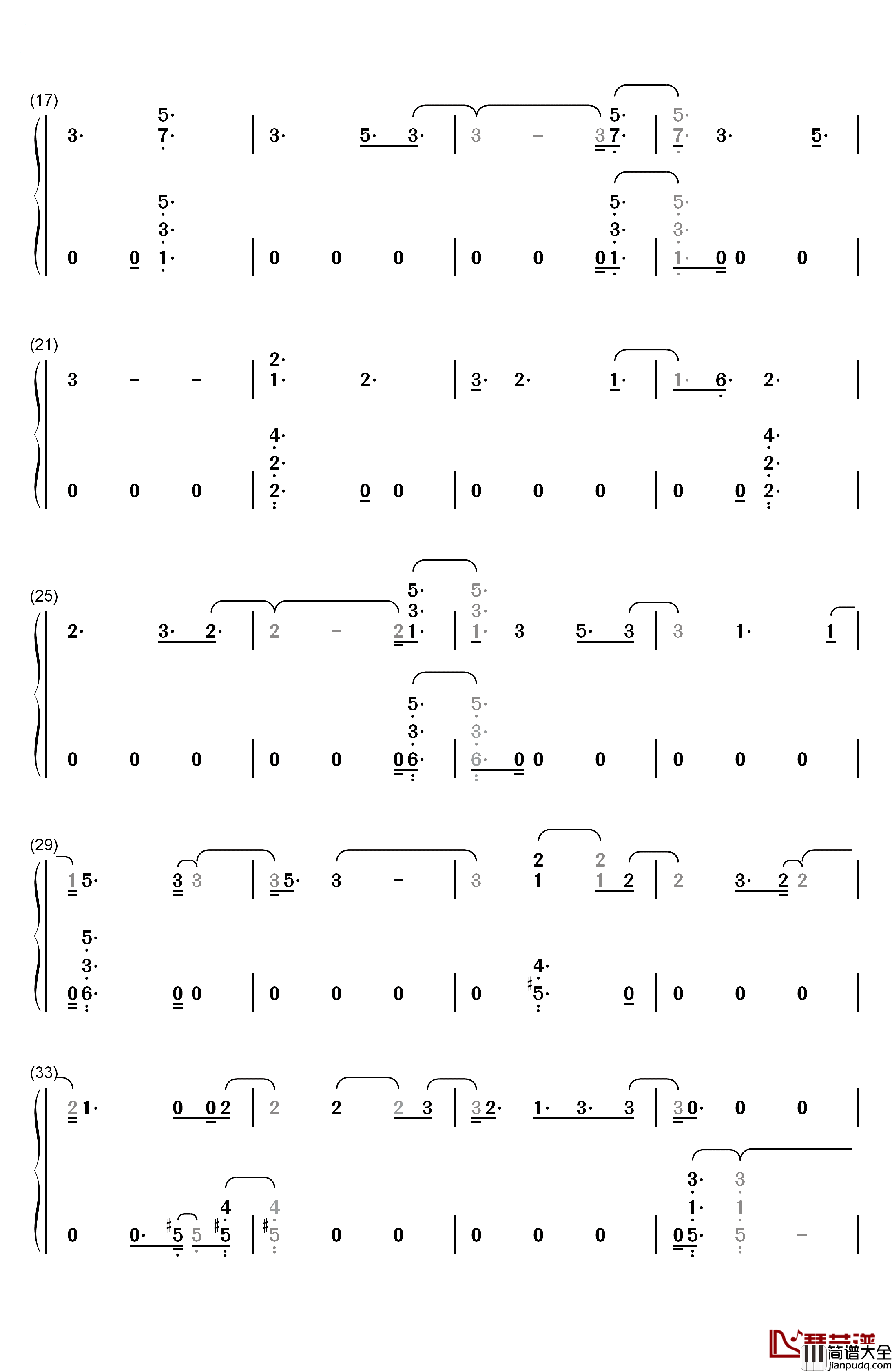 Why钢琴简谱_数字双手_Shawn_Mendes