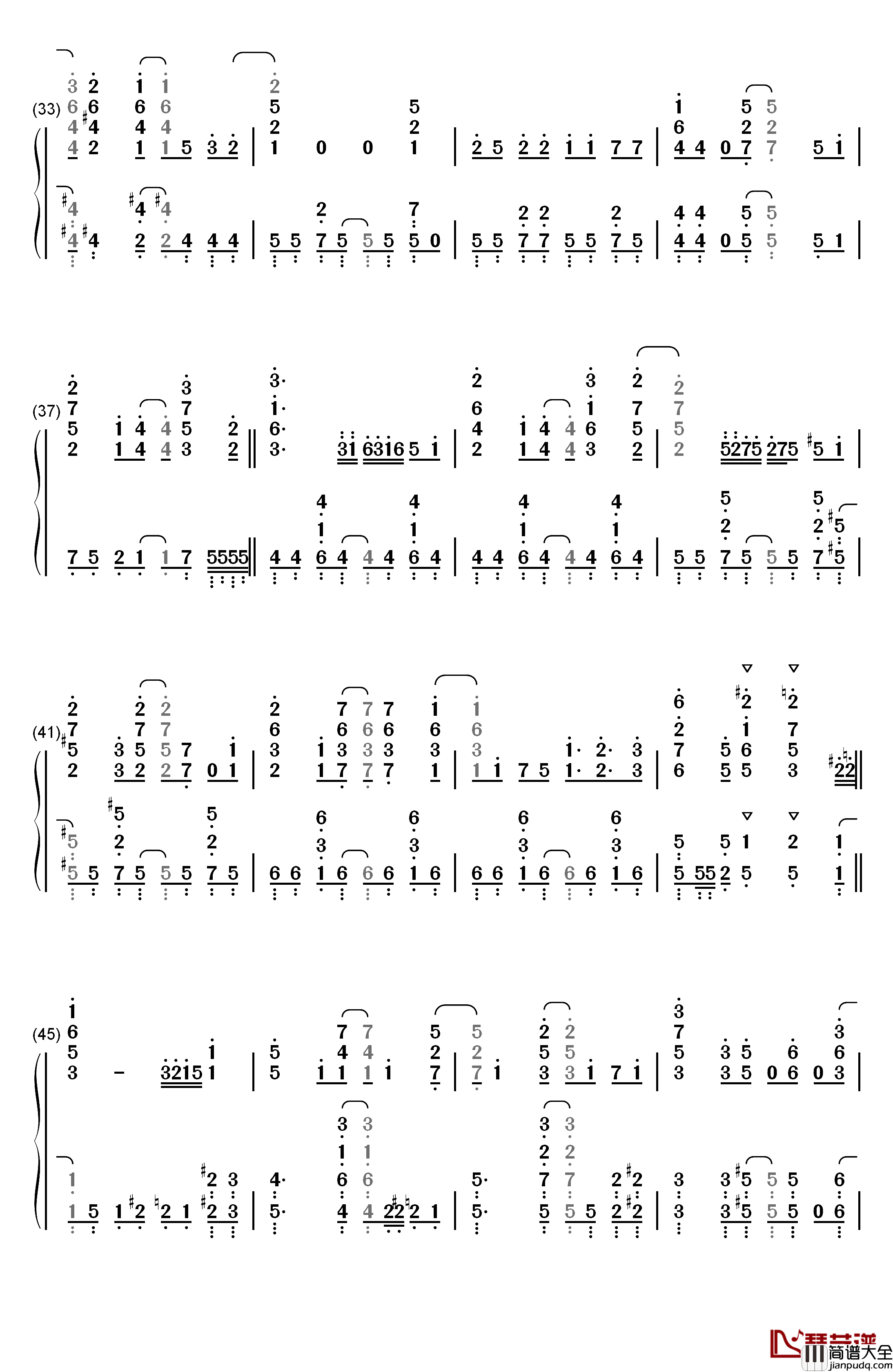 永远ラビリンス钢琴简谱_数字双手_悠木碧