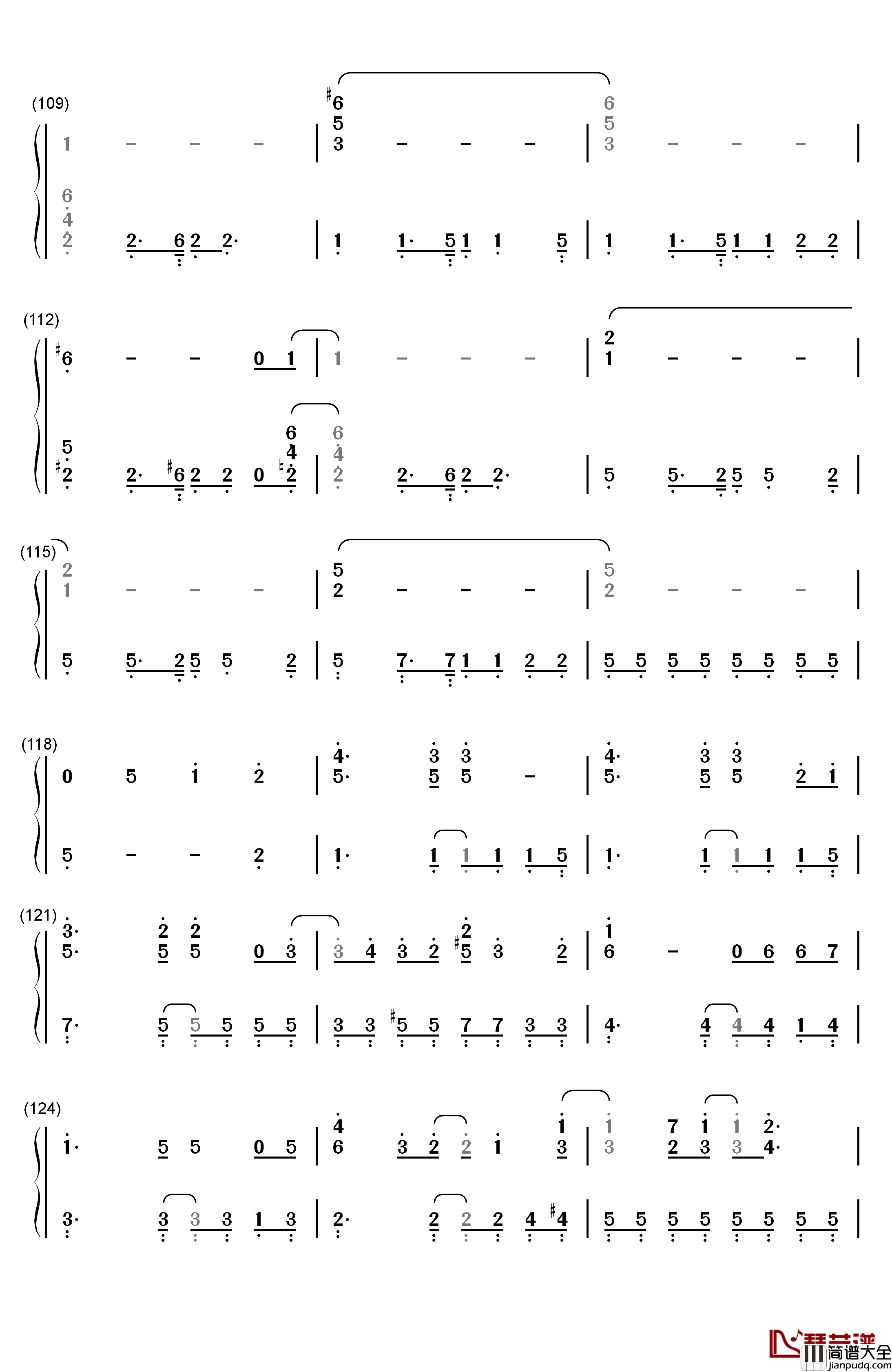 Change_The_World钢琴简谱_数字双手_V6