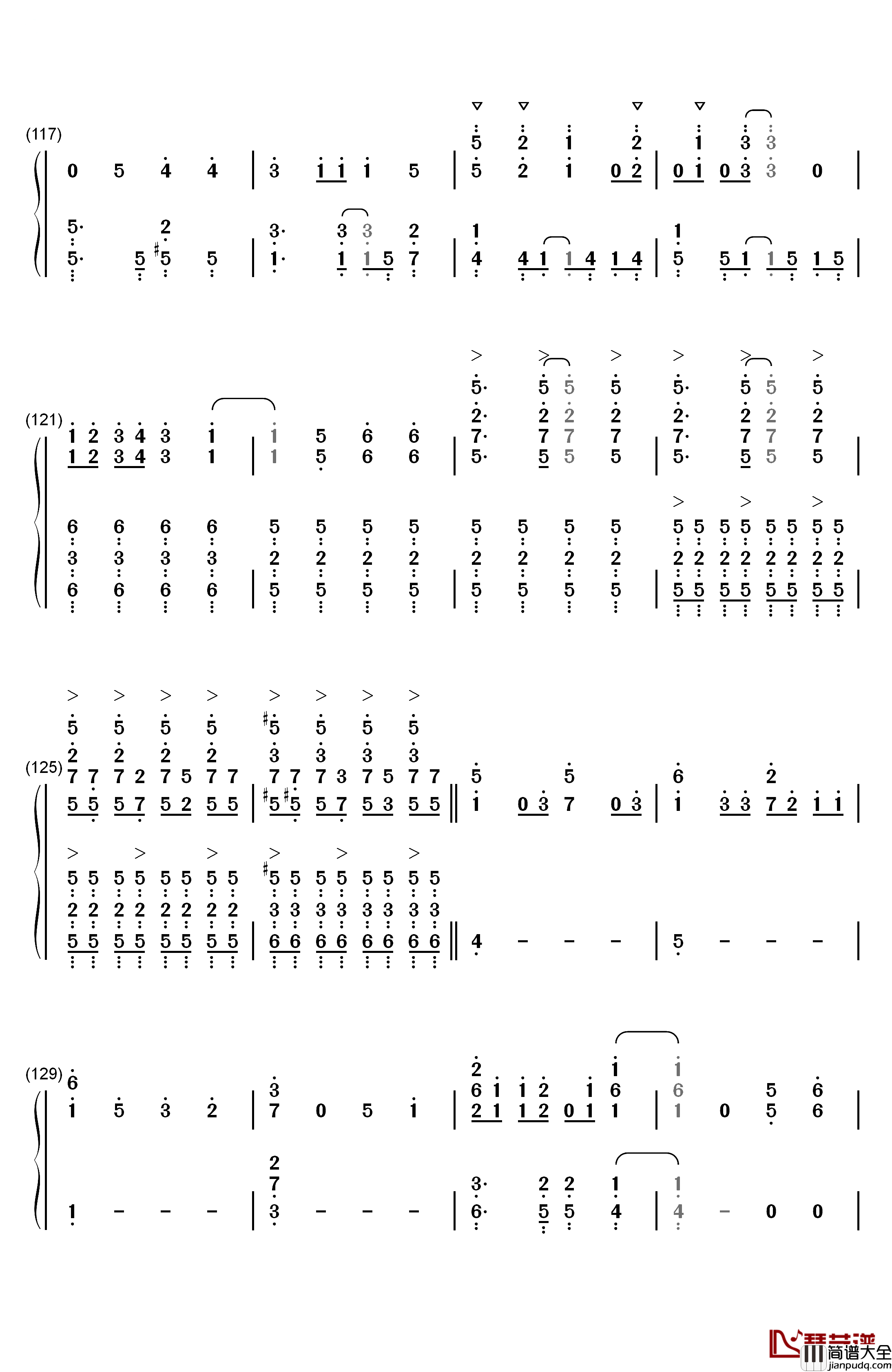 だってアタシのヒーロー钢琴简谱_数字双手_LiSA