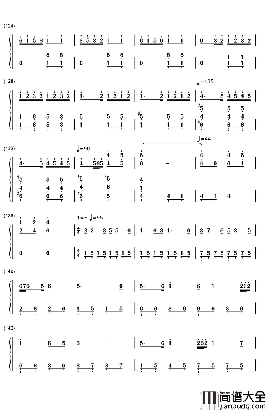 春节序曲钢琴简谱_数字双手_李焕之