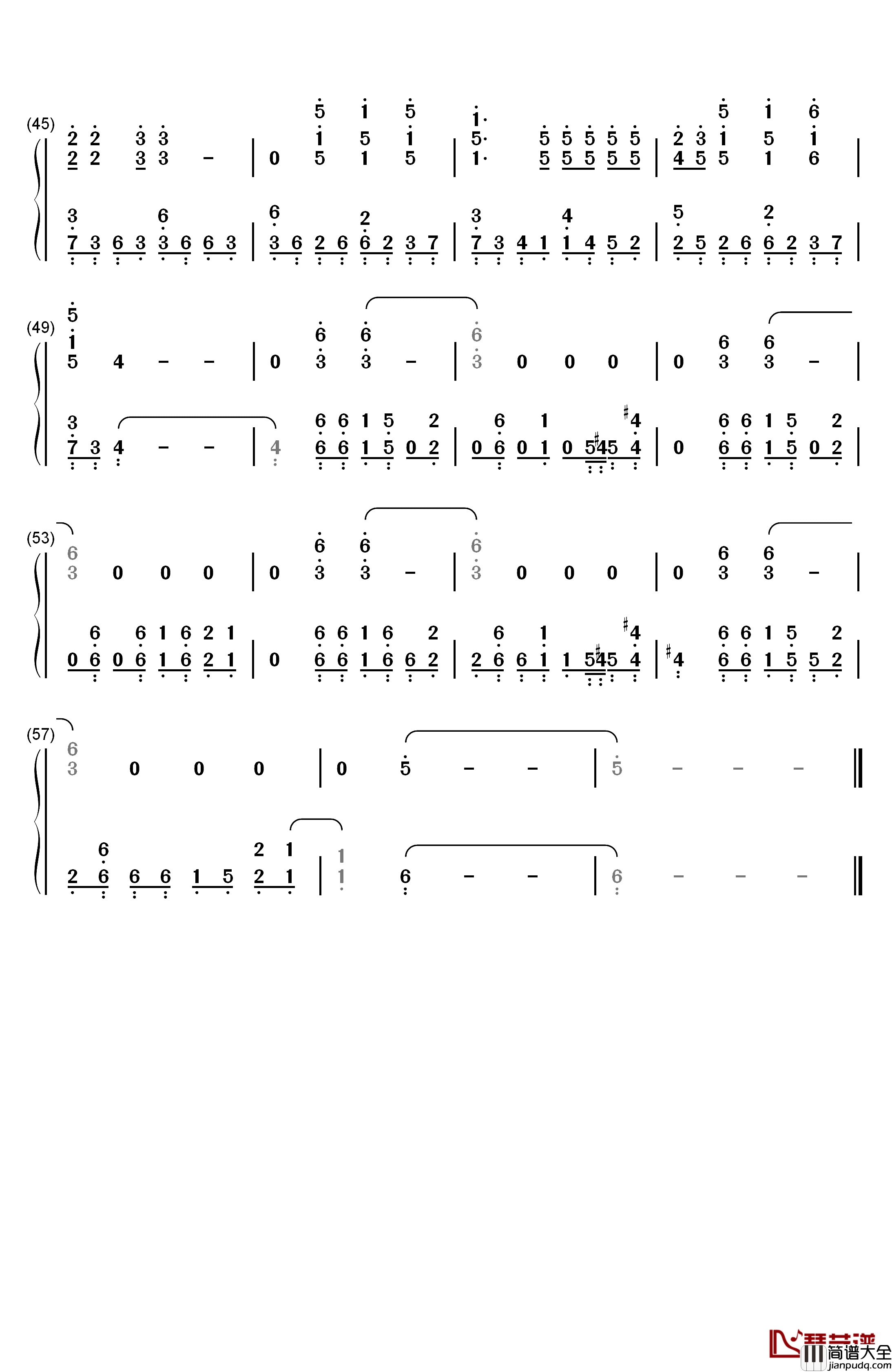 Break_Out钢琴简谱_数字双手_V6