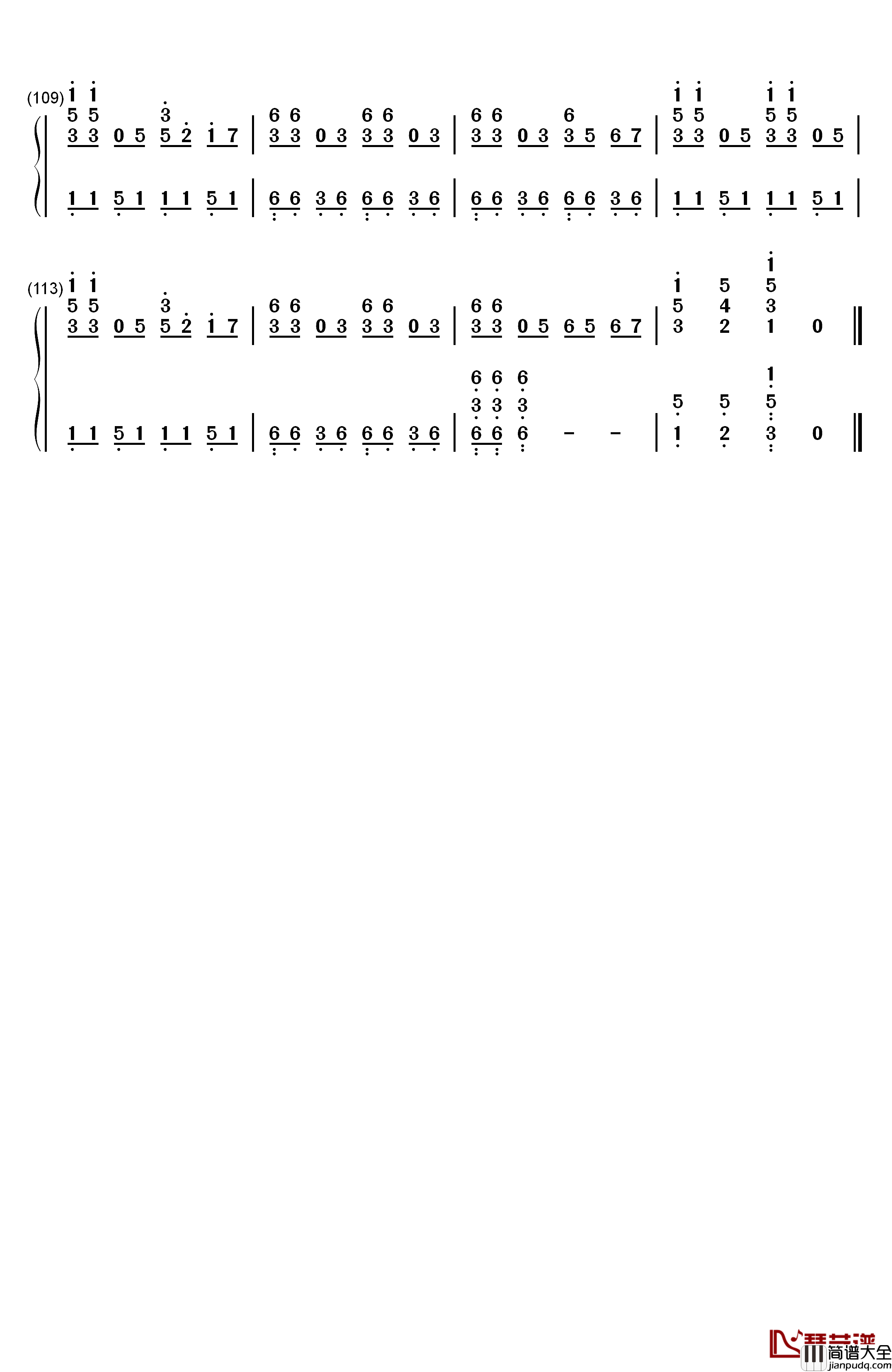 I_Will_Follow_Him钢琴简谱_数字双手_Deloris_The_Sisters