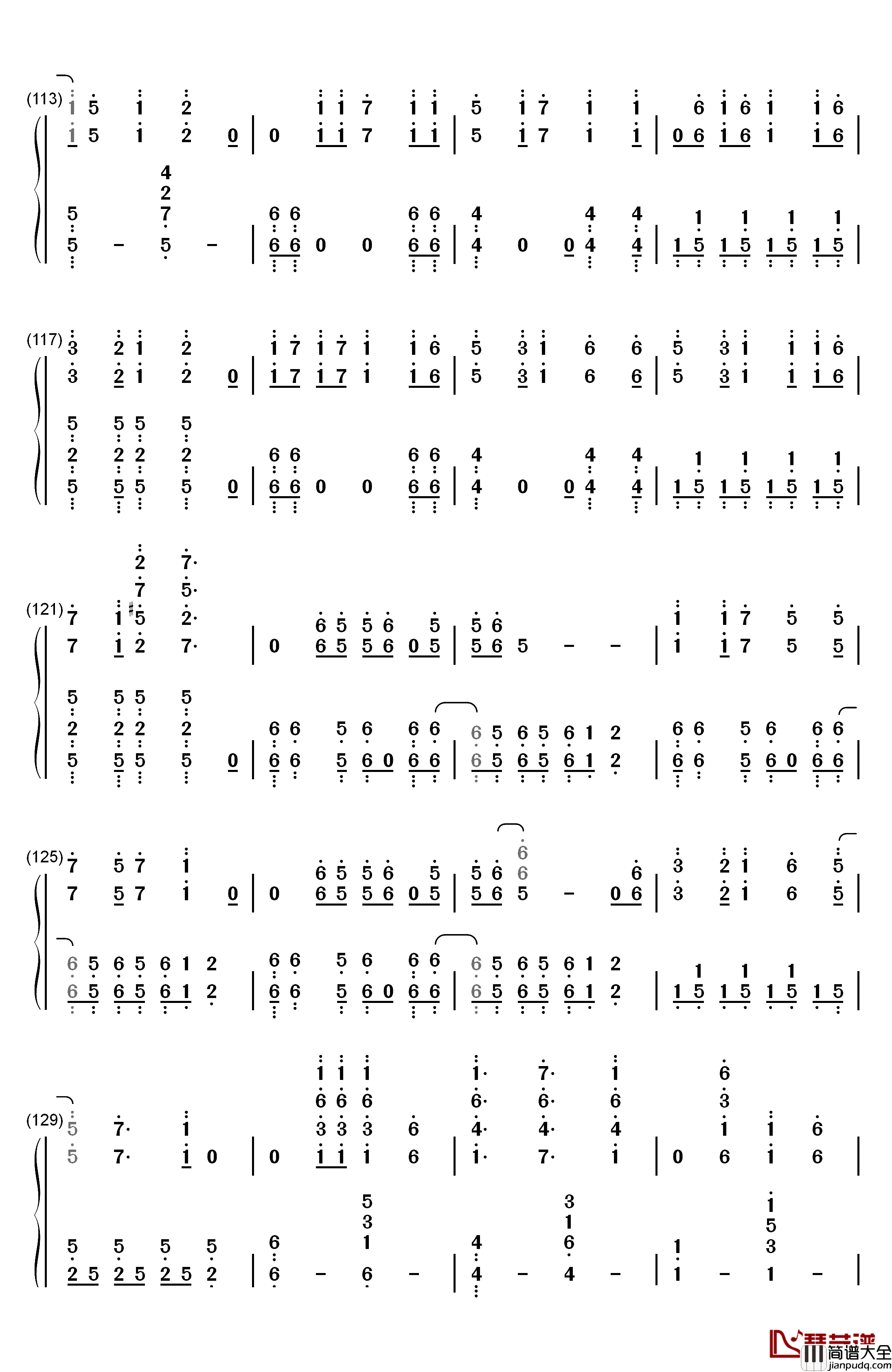 梦回还钢琴简谱_数字双手_呦猫UNEKO