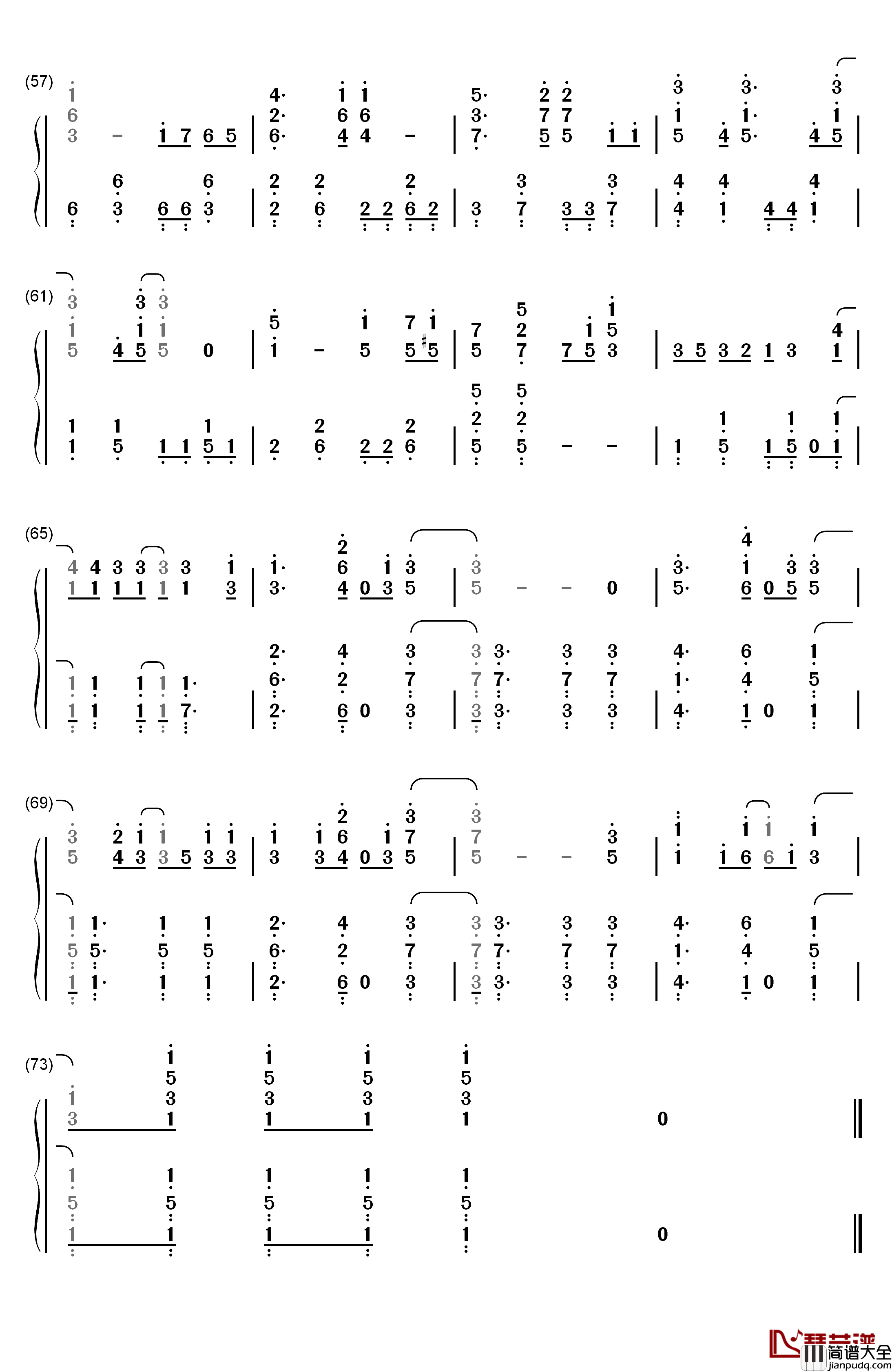 Heroes钢琴简谱_数字双手_Brian_the_Sun