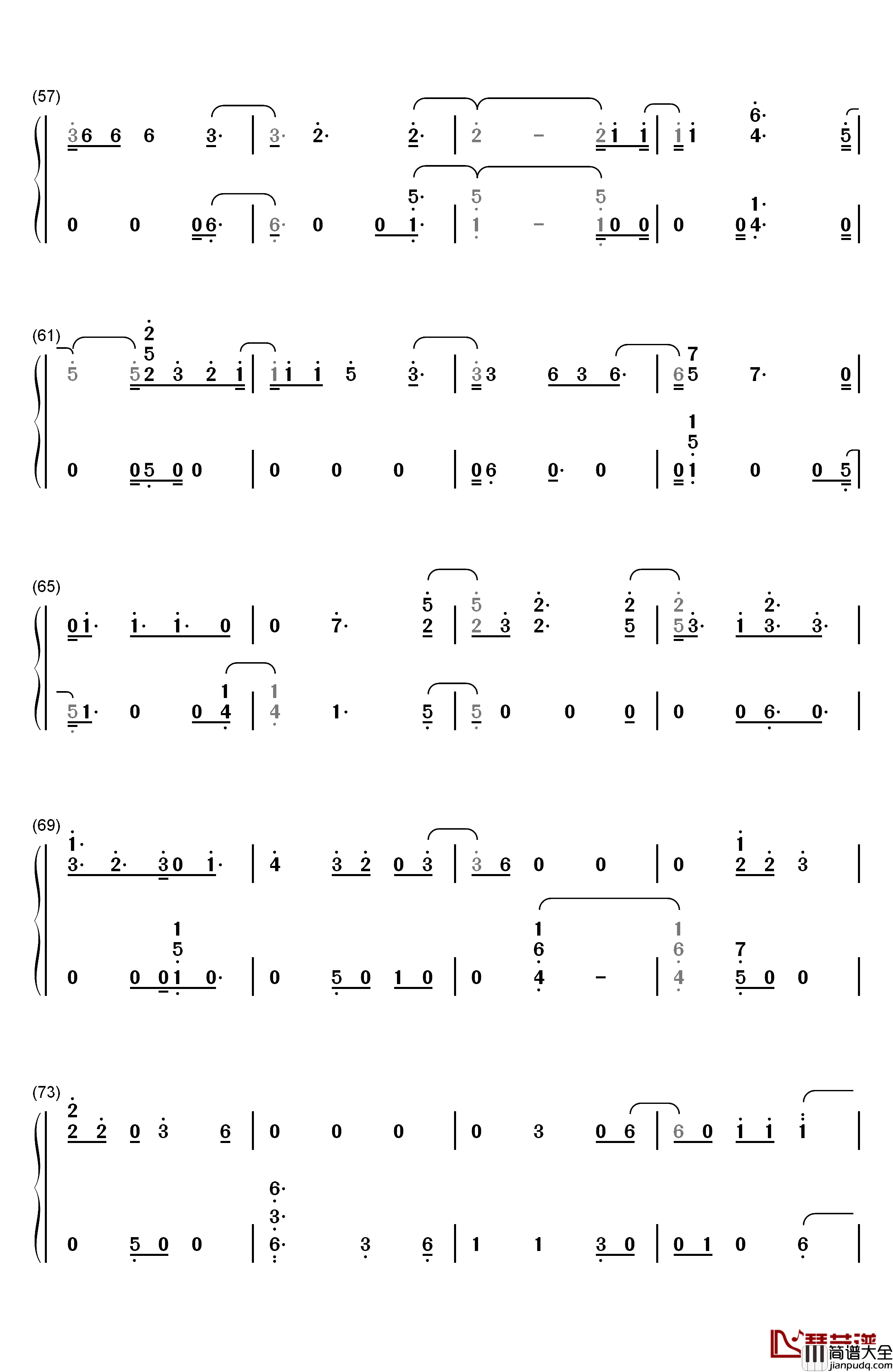 Hola_Hola钢琴简谱_数字双手_KARD