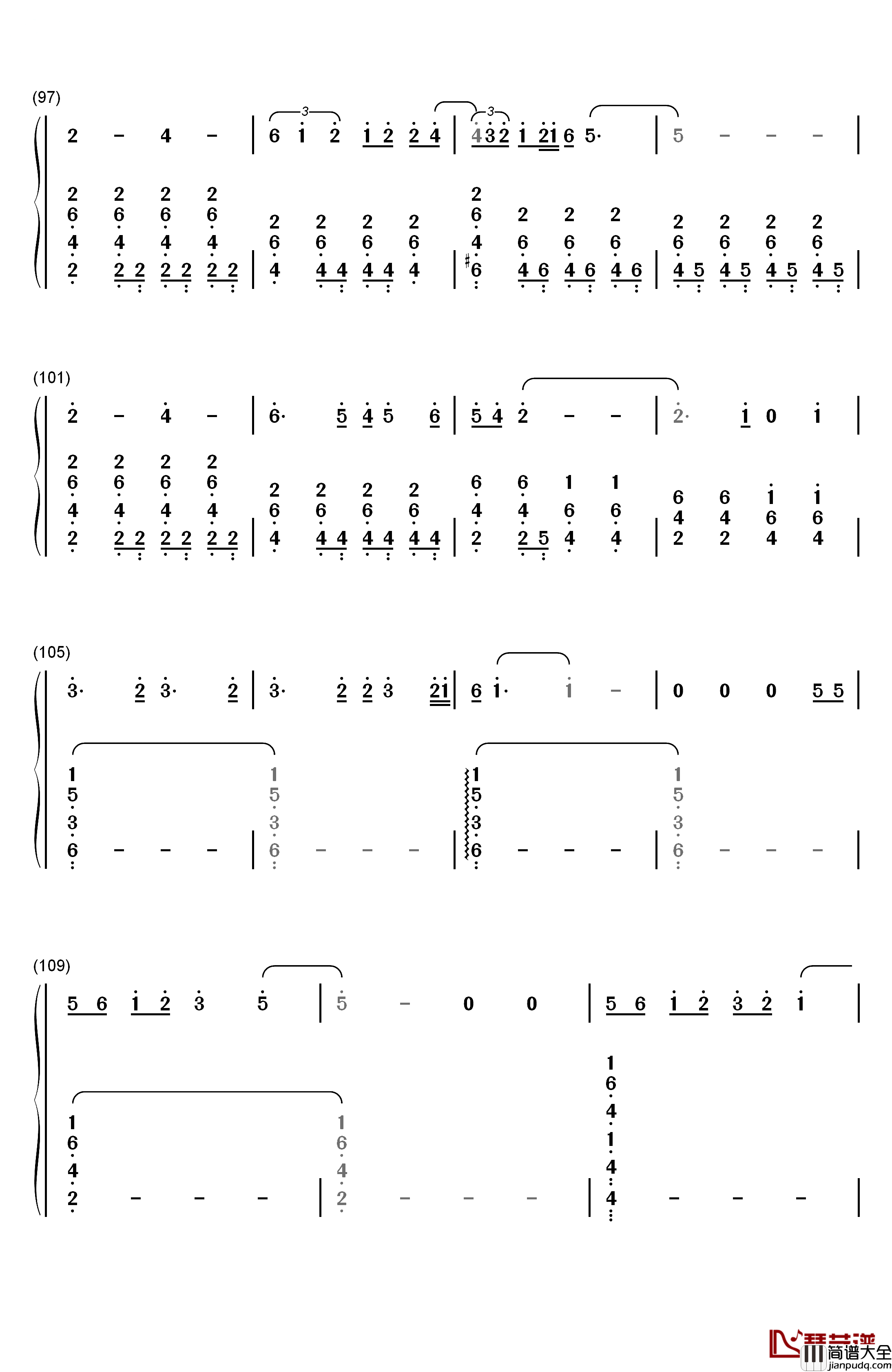 Lay_Me_Down钢琴简谱_数字双手_Sam_Smith