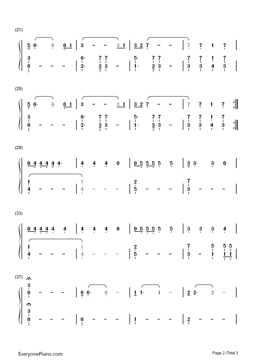 Mutter钢琴简谱_数字双手_Rammstein