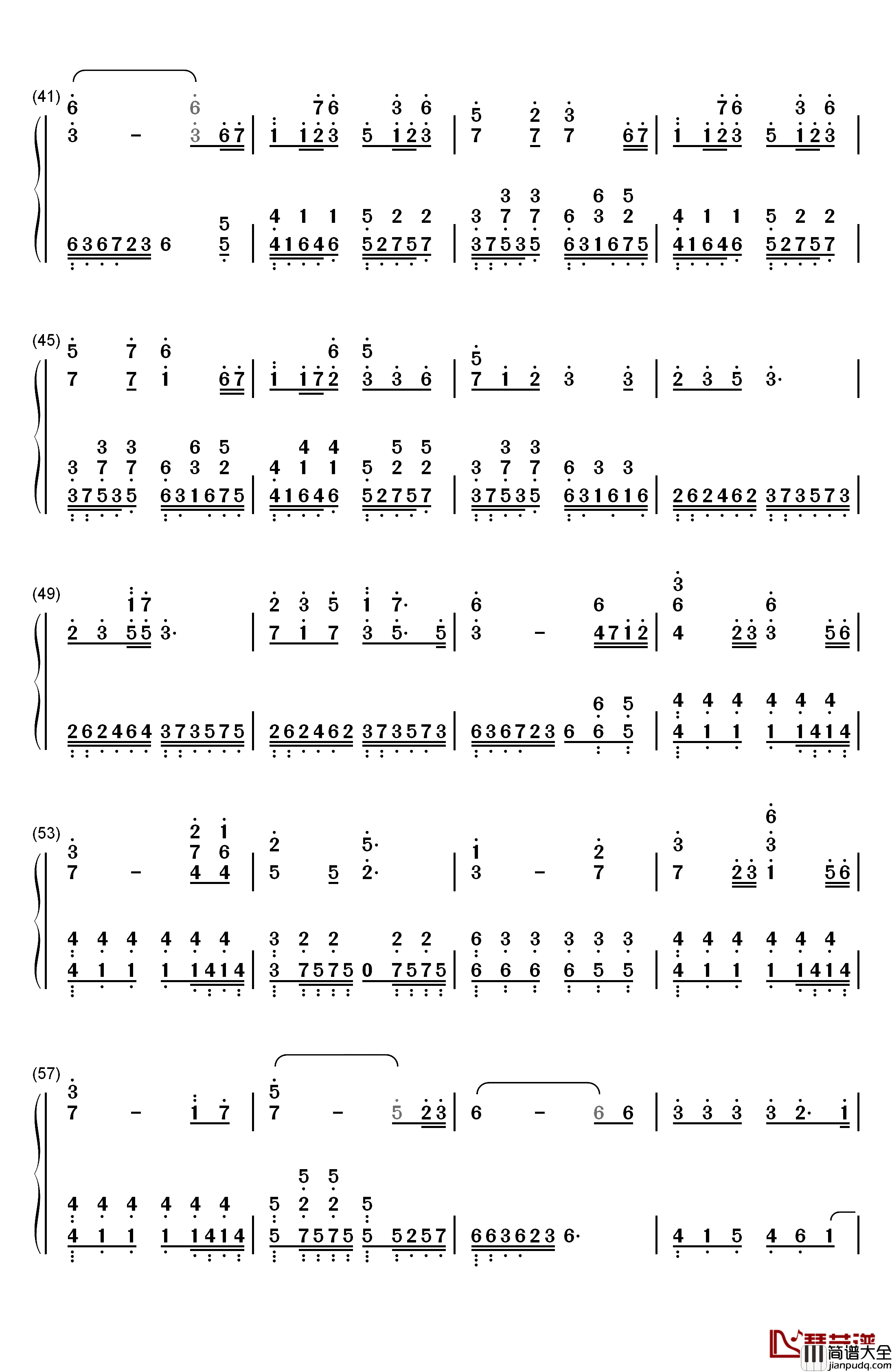 锦鲤抄钢琴简谱_数字双手_银临_云の泣