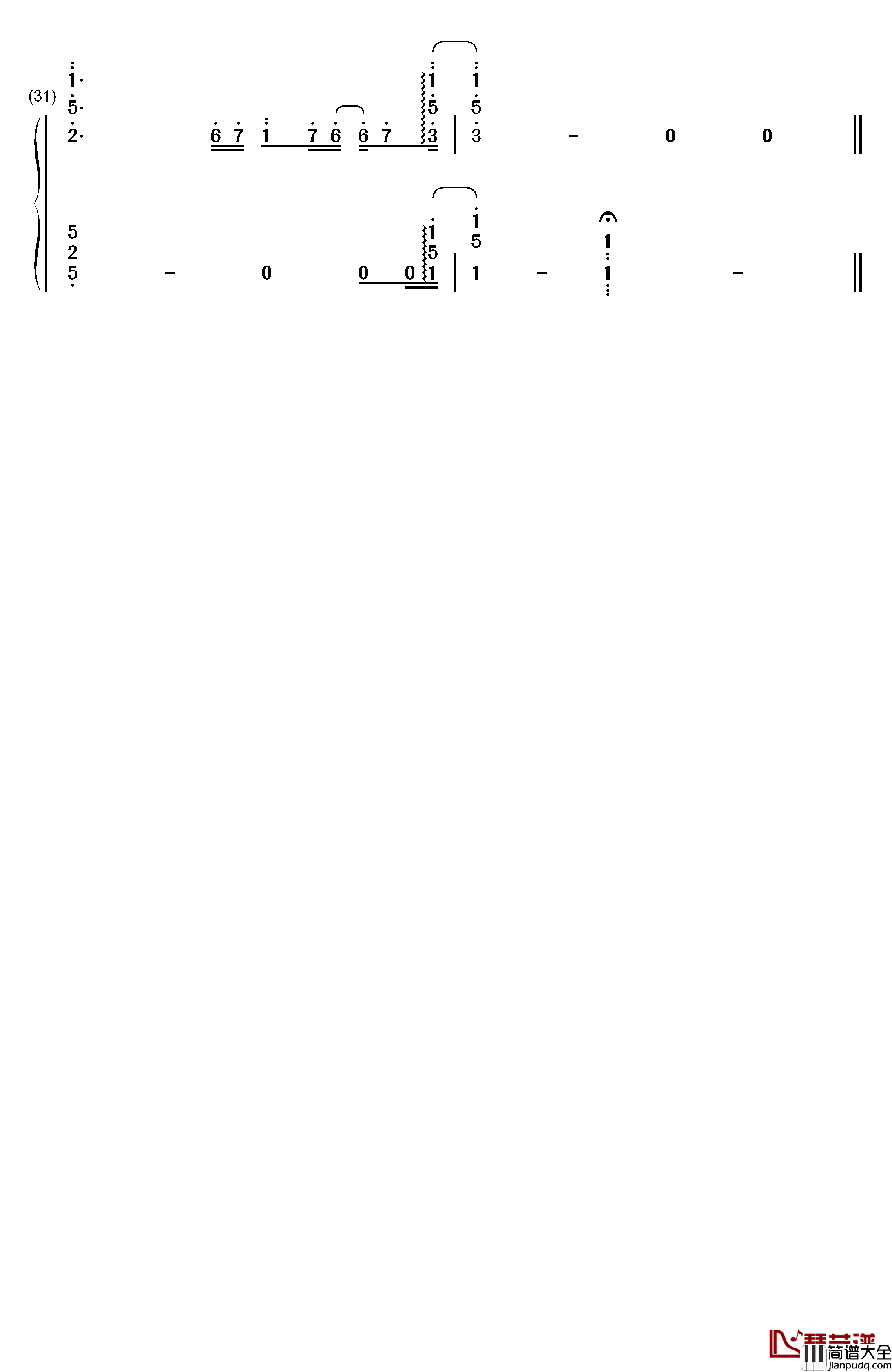 トモシビ钢琴简谱_数字双手_Suara