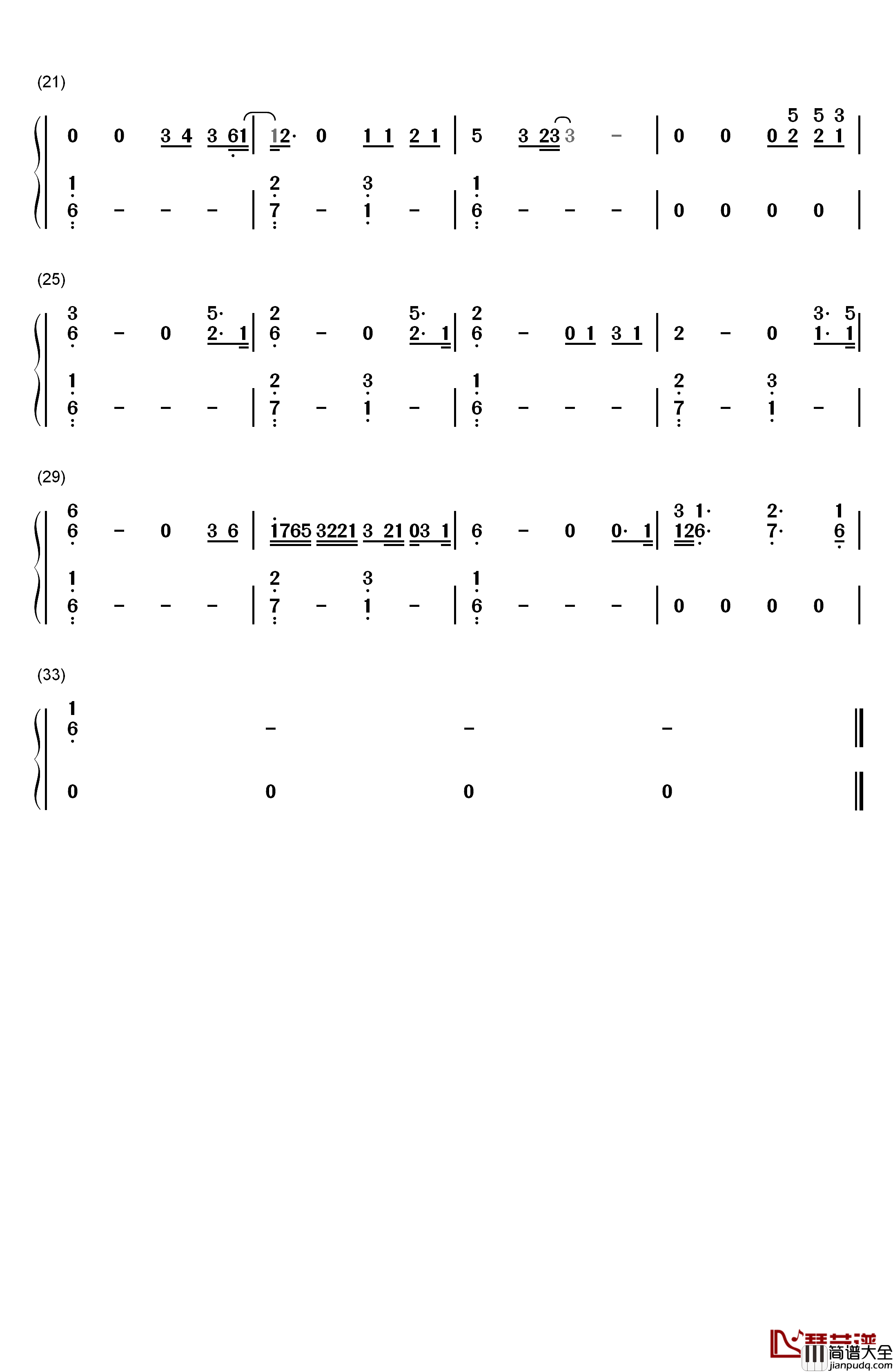 High_For_This钢琴简谱_数字双手_The_Weeknd