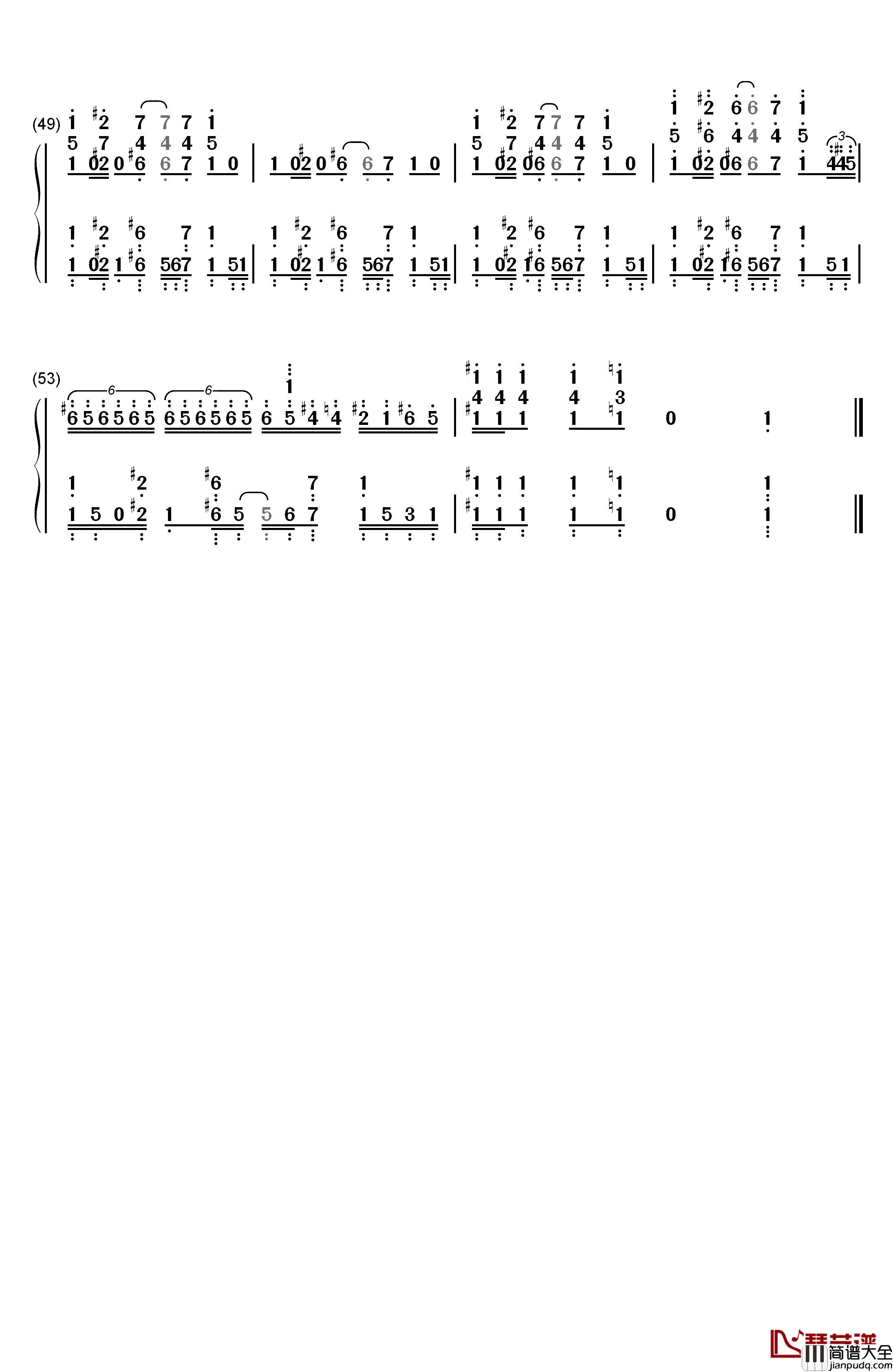 異世界かるてっと钢琴简谱_数字双手_日野聪_福岛润_小林裕介_悠木碧