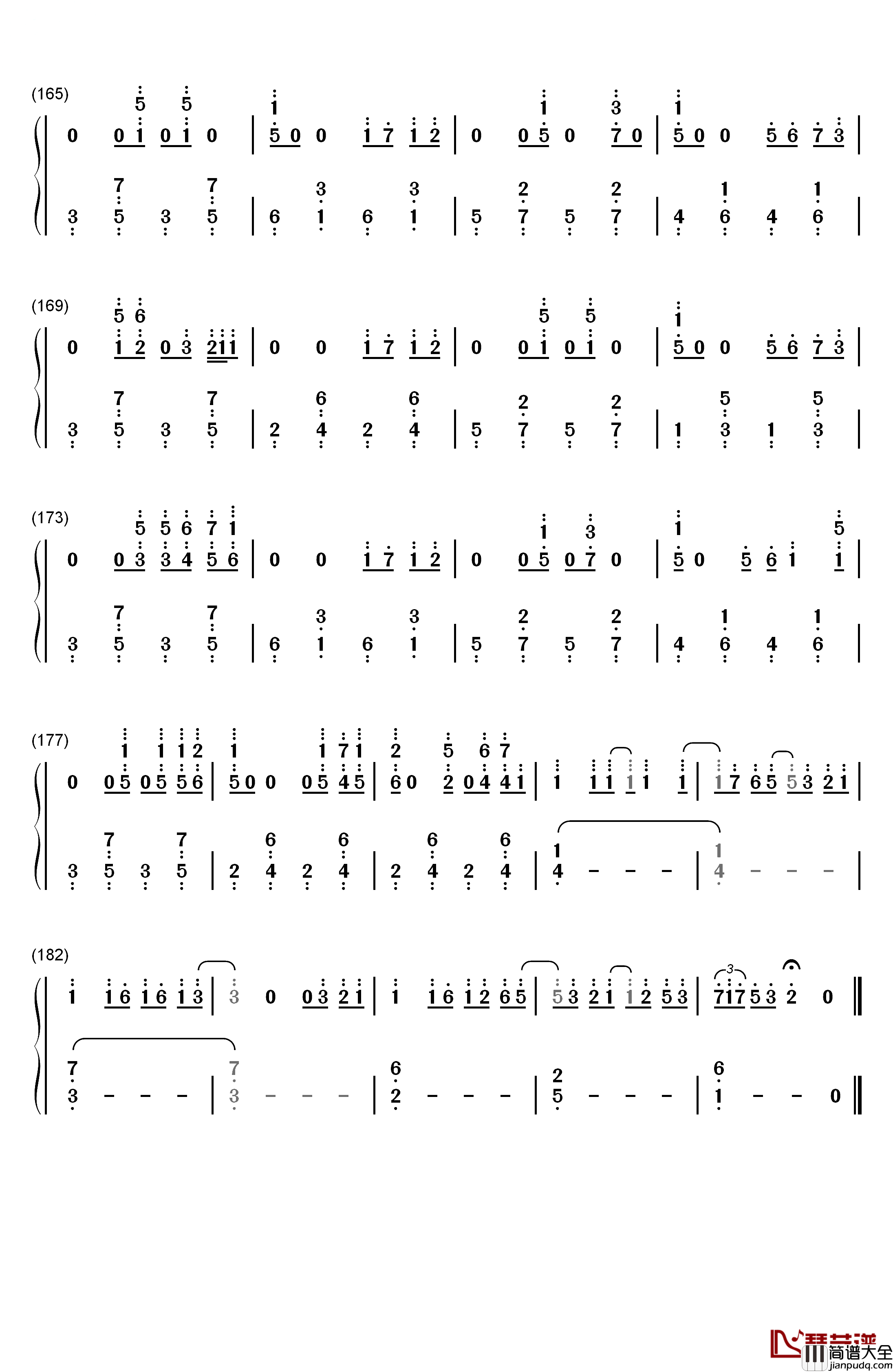 想像フォレスト钢琴简谱_数字双手_IA