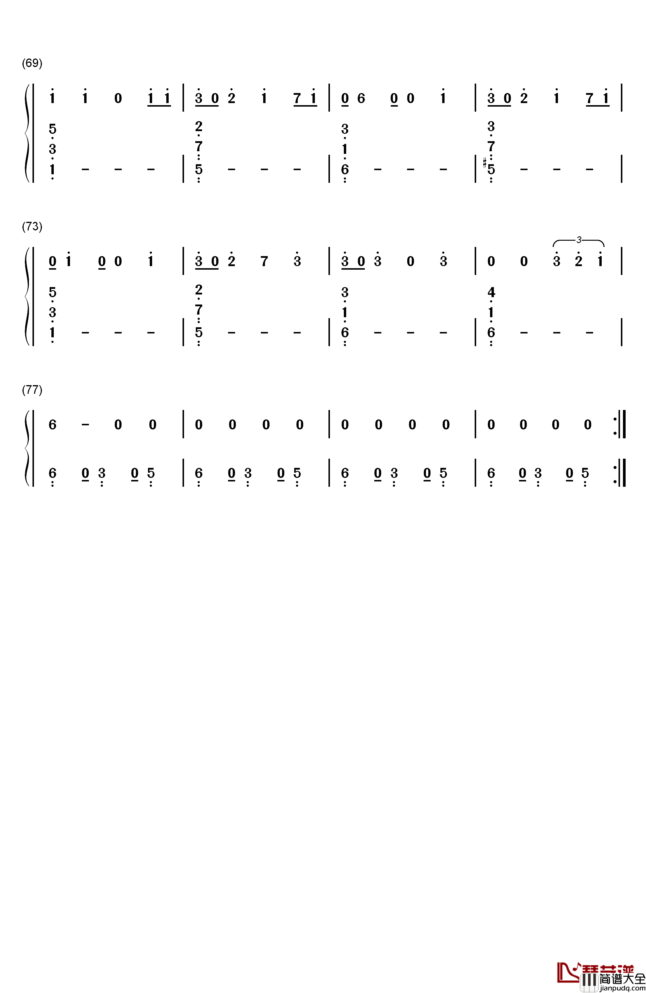 Ex's_&_Oh's钢琴简谱_数字双手_Elle_King