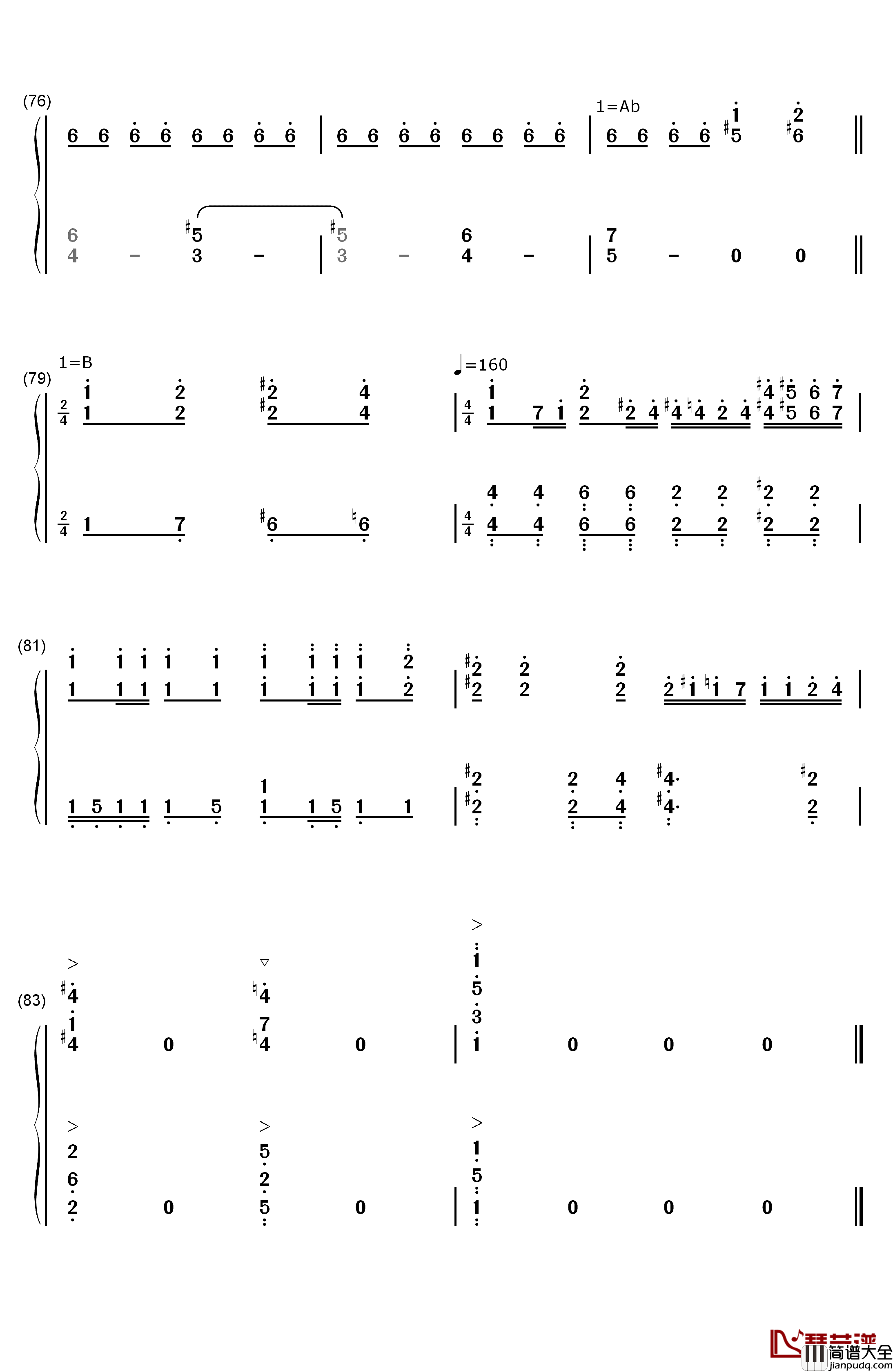 See_You_Tomorrow钢琴简谱_数字双手_John_Powell