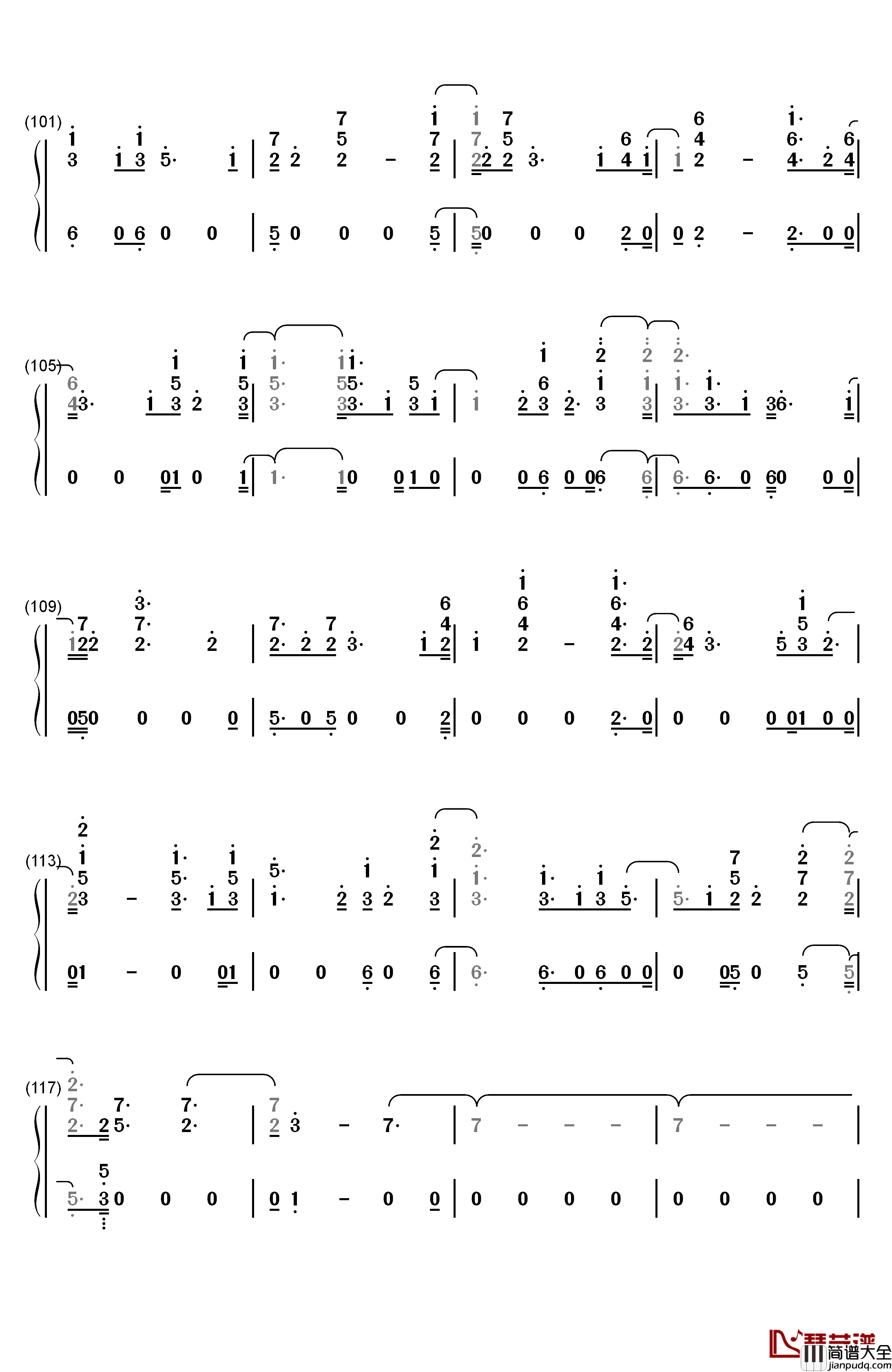 Mamita钢琴简谱_数字双手_CNCO