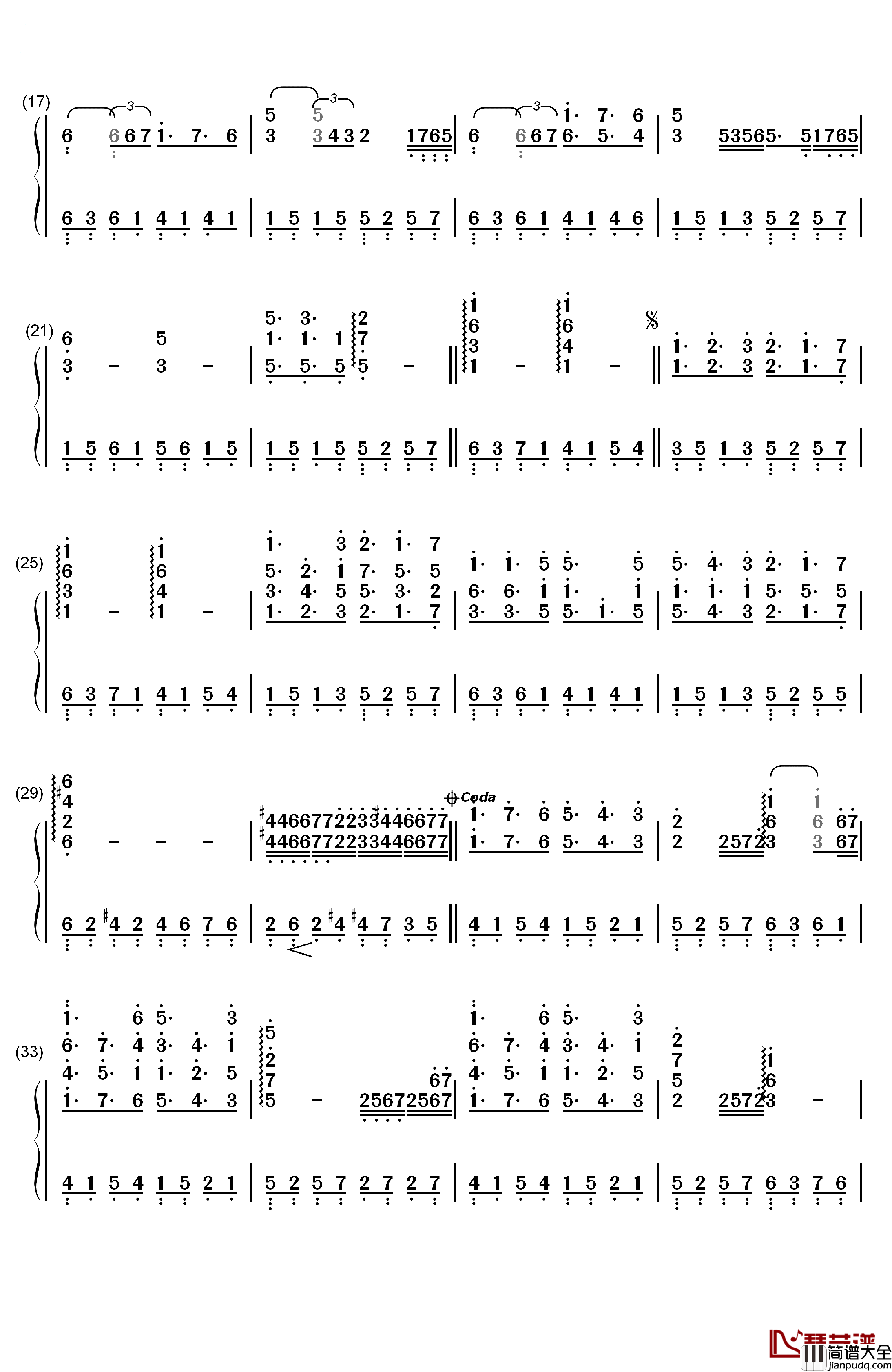 A_New_Day_Has_Come（真爱来临）钢琴简谱_数字双手_Celine_Dion