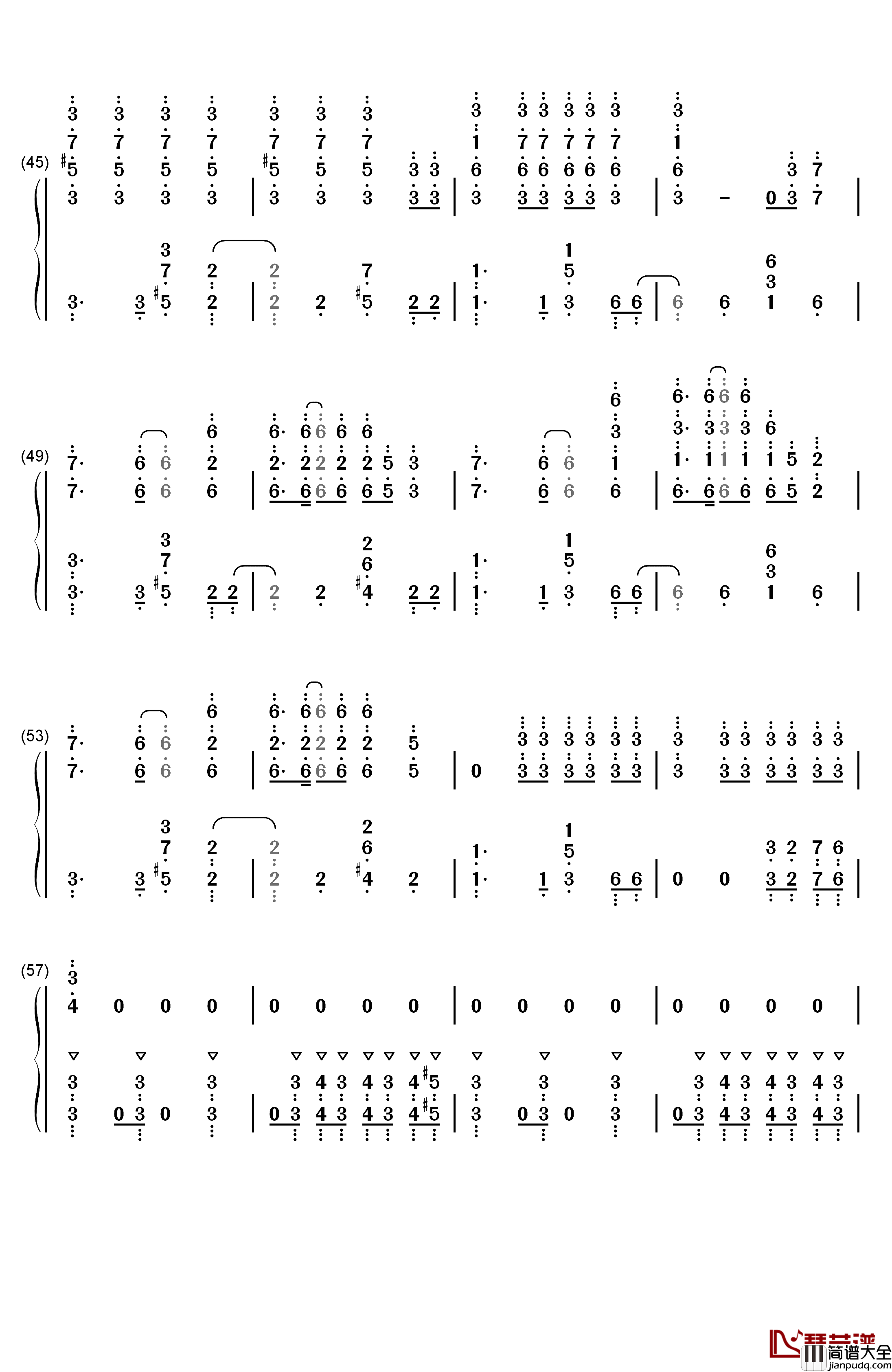 POP_STARS钢琴简谱_数字双手_KDA