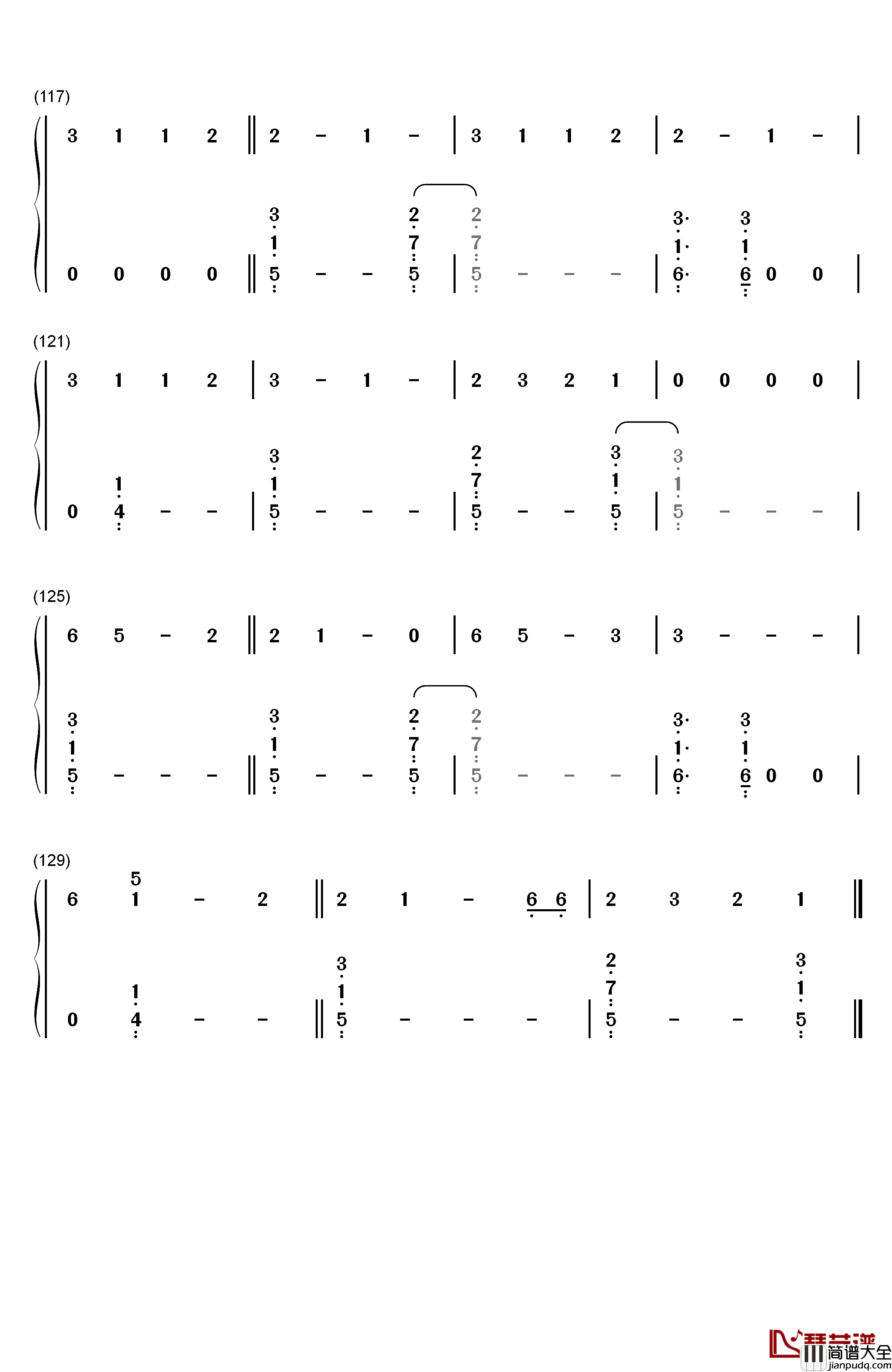 Body_Like_a_Back_Road钢琴简谱_数字双手_Sam_Hunt