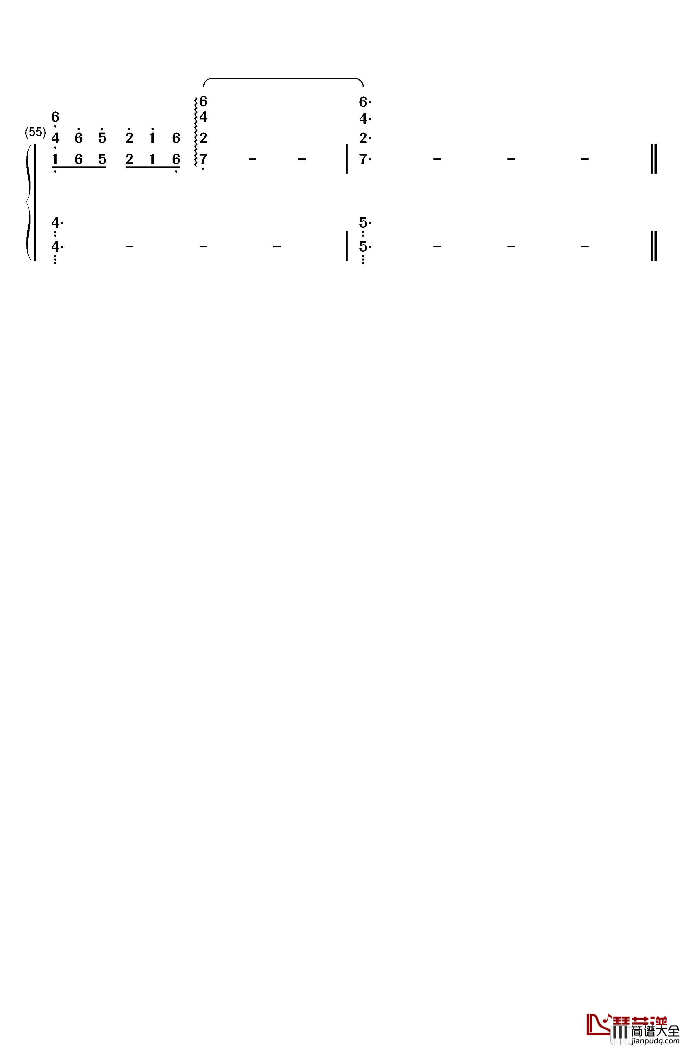 笑忘书钢琴简谱_数字双手_李荣浩