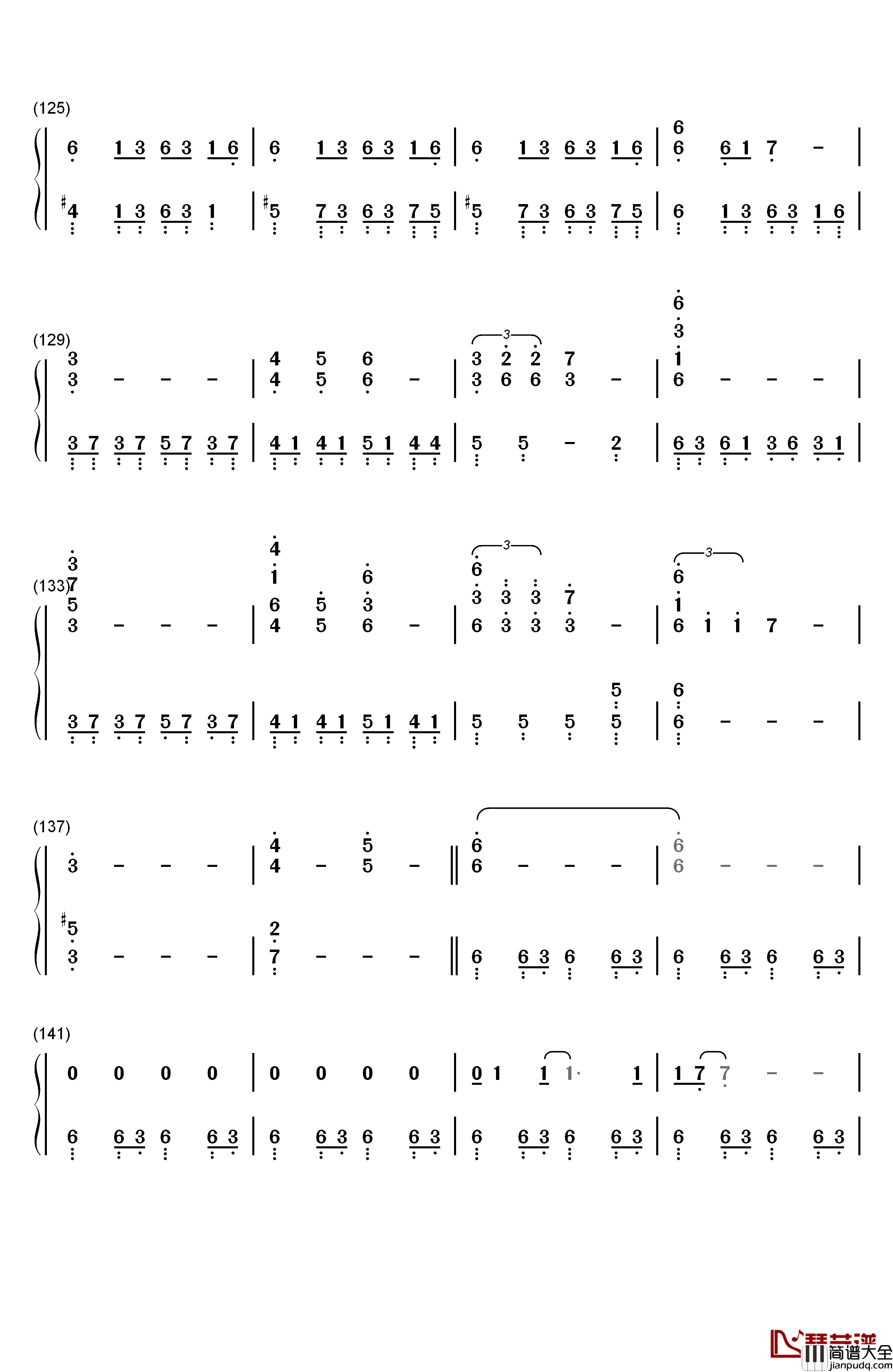 The_Night_King钢琴简谱_数字双手_Ramin_Djawadi