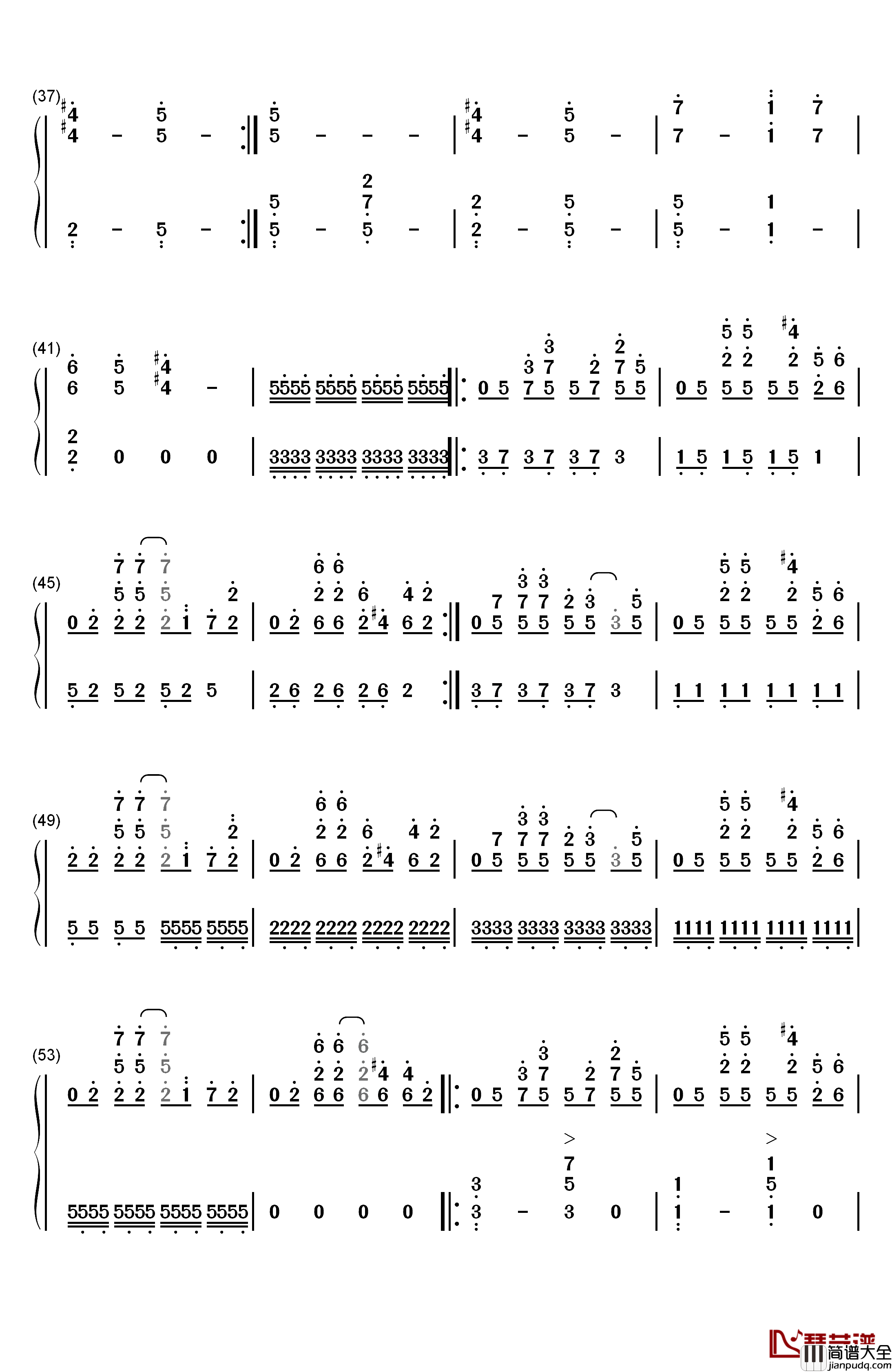 Force钢琴简谱_数字双手_Alan_Walker