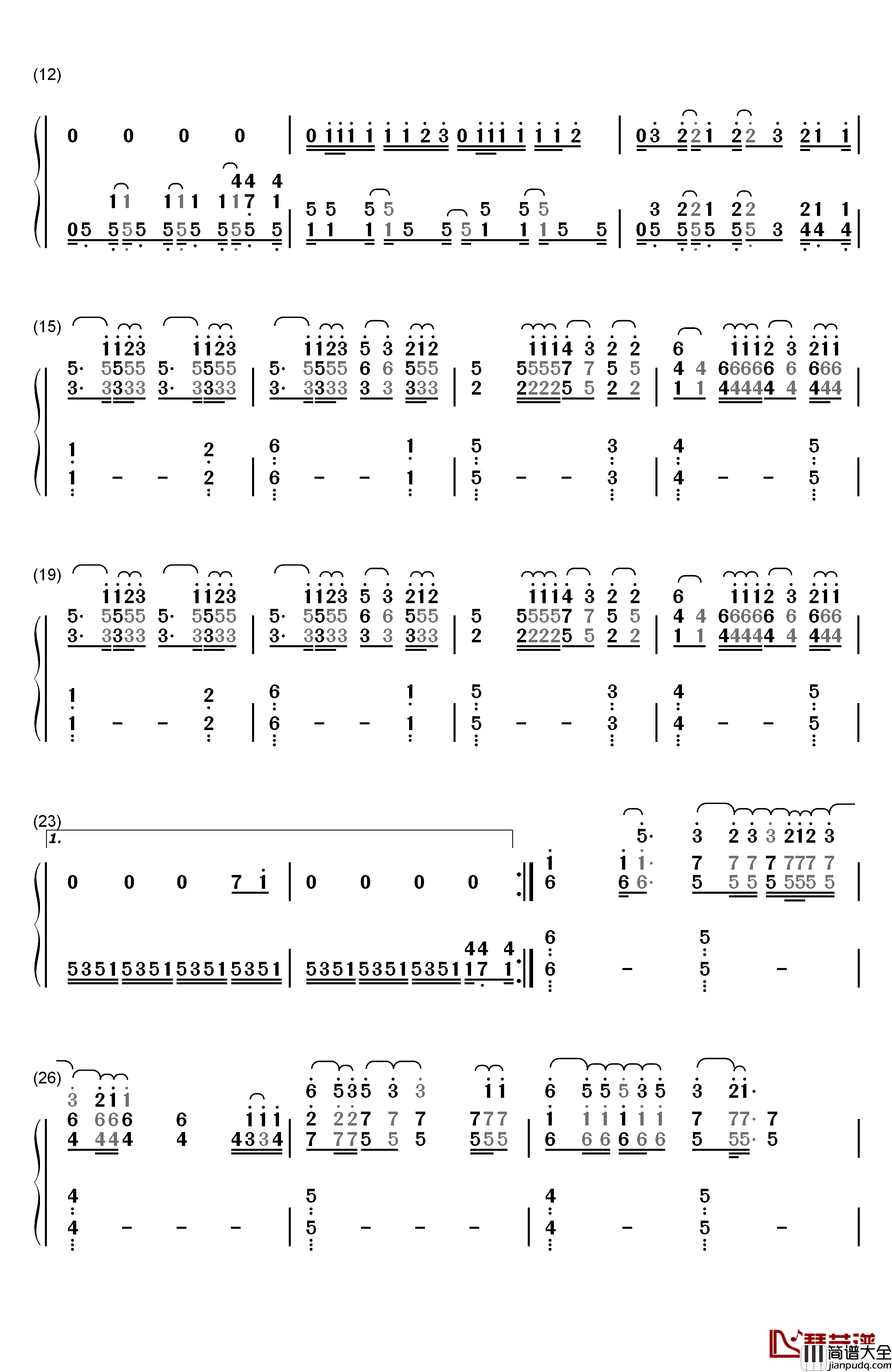 Lego__House钢琴简谱_数字双手_Ed_Sheeran