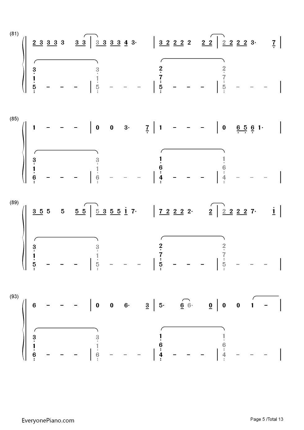 Up_and_Up钢琴简谱_数字双手_Coldplay