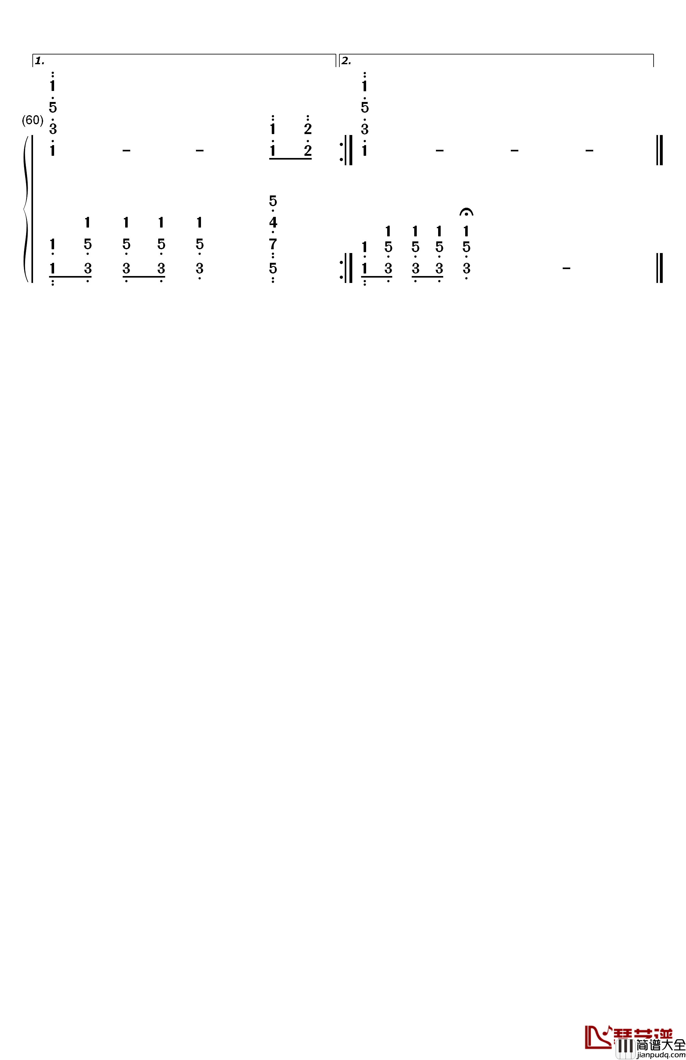 红旗飘飘钢琴简谱_数字双手_孙楠