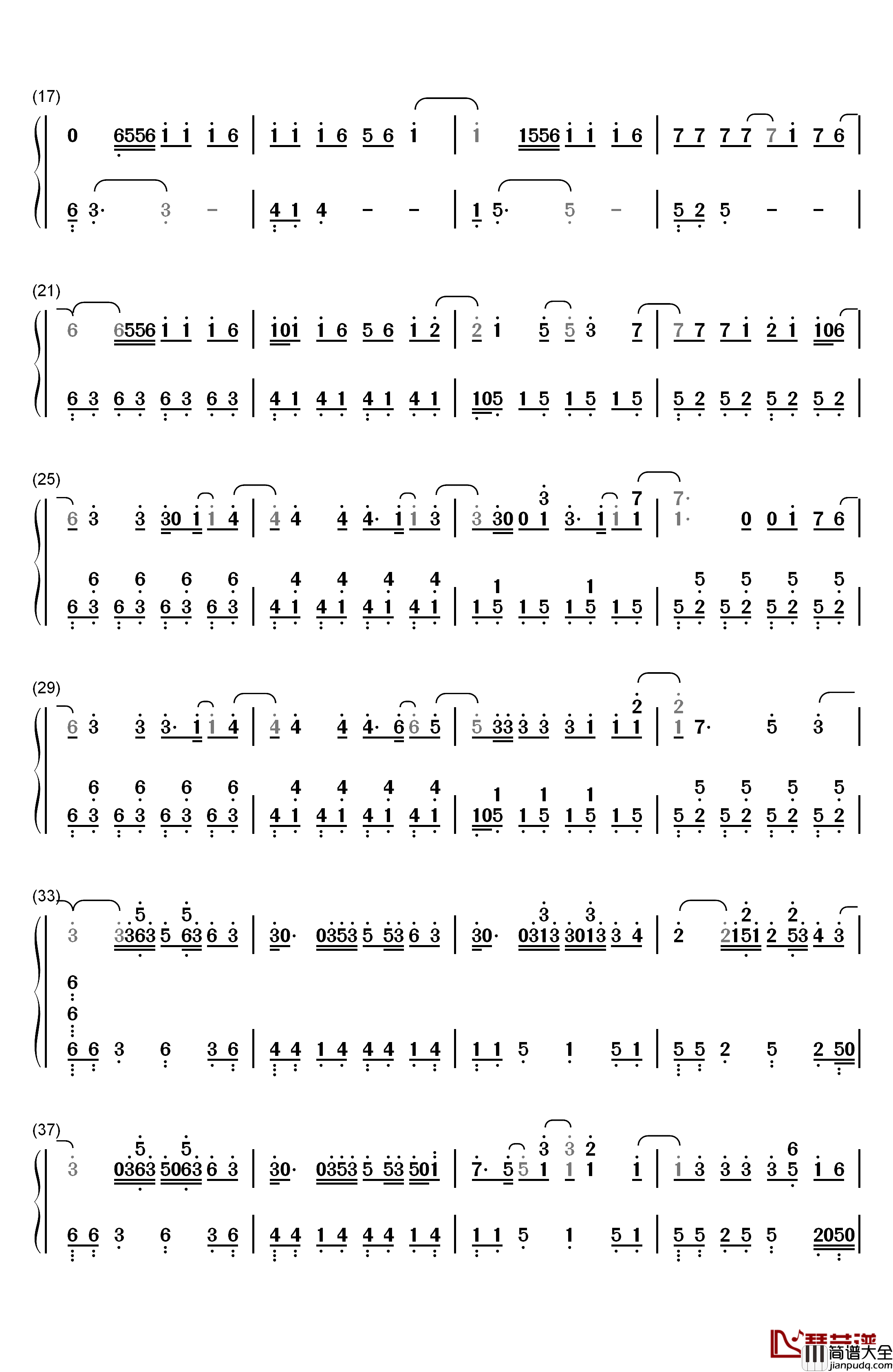 有种钢琴简谱_数字双手_孟美岐