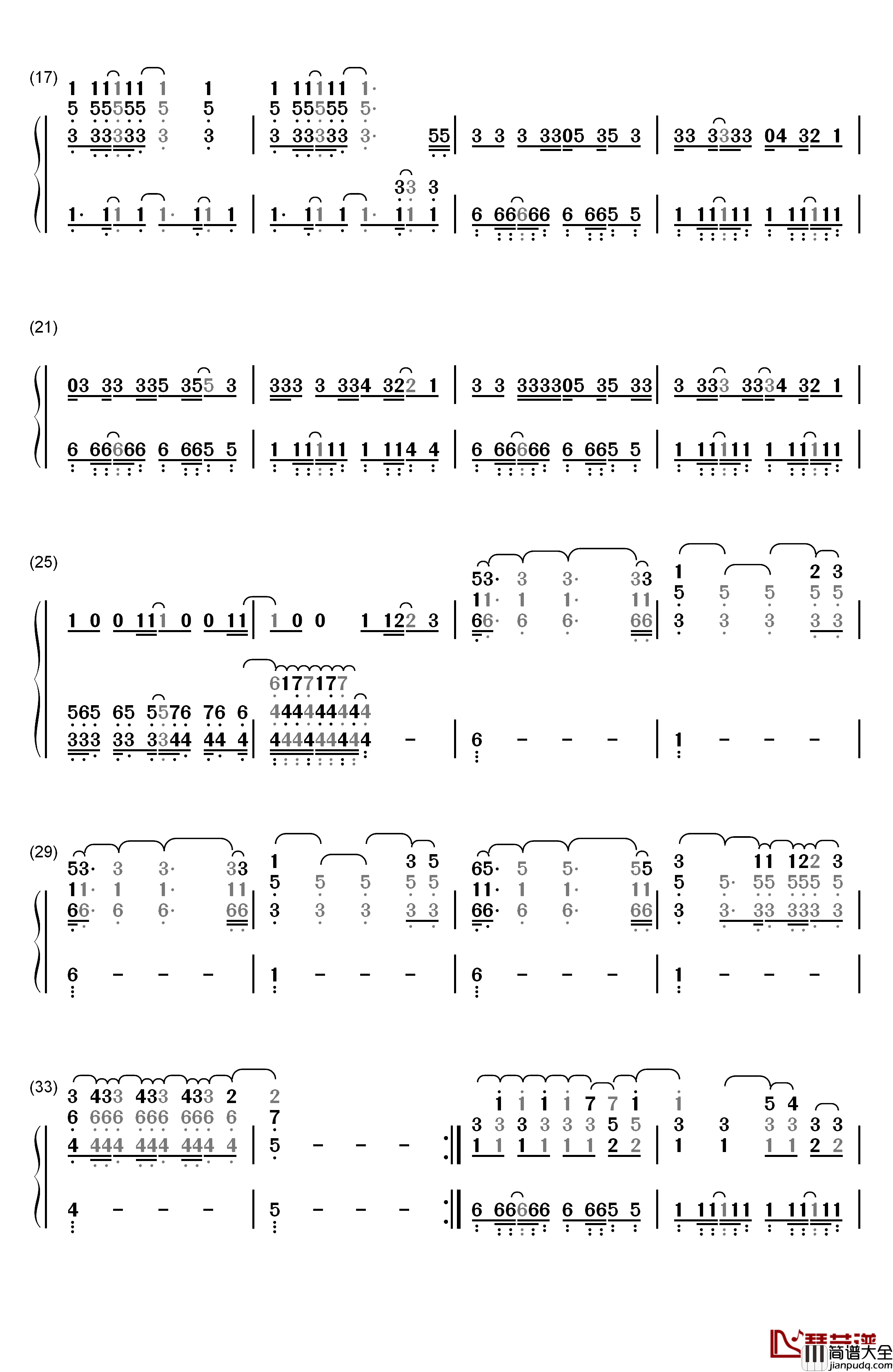 Drunk钢琴简谱_数字双手_Ed_Sheeran