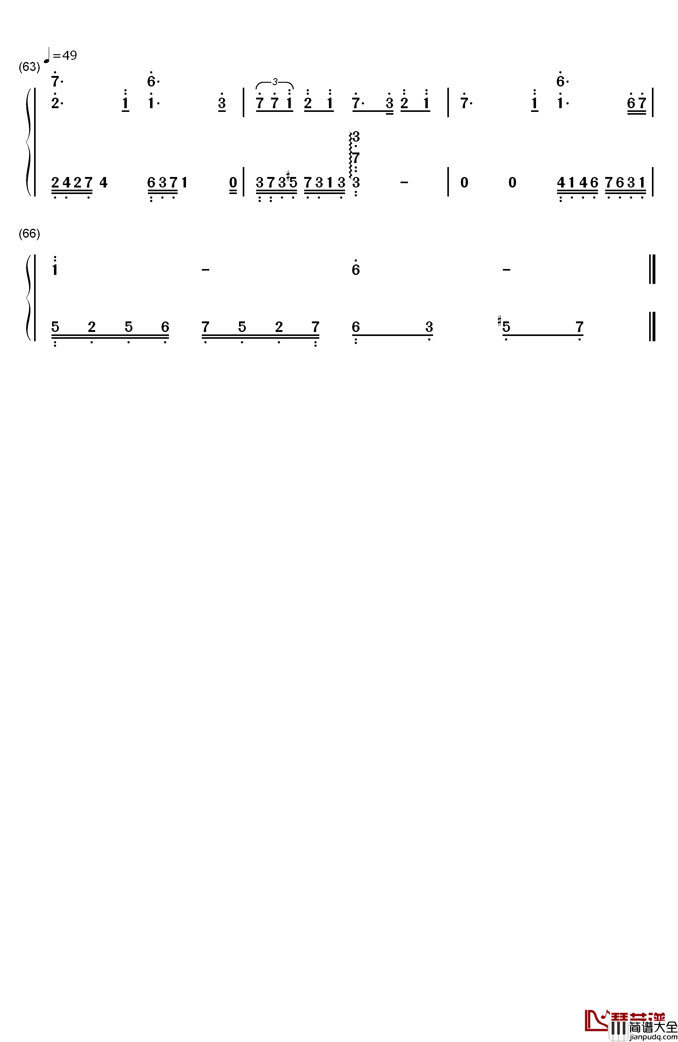 何以爱情钢琴简谱_数字双手_钟汉良