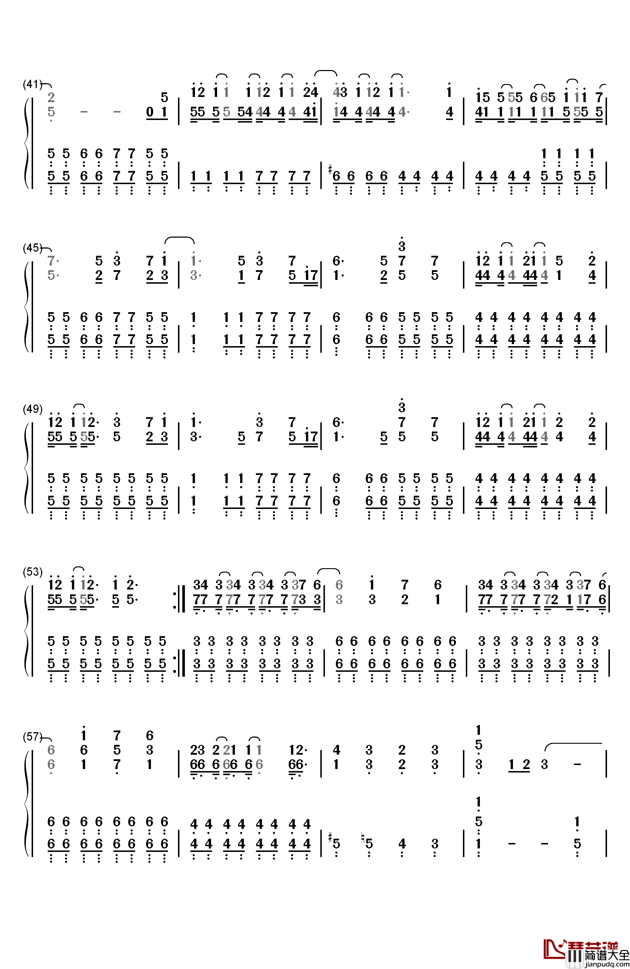 Welcome_to_the_Black_Parade钢琴简谱_数字双手_My_Chemical_Romance