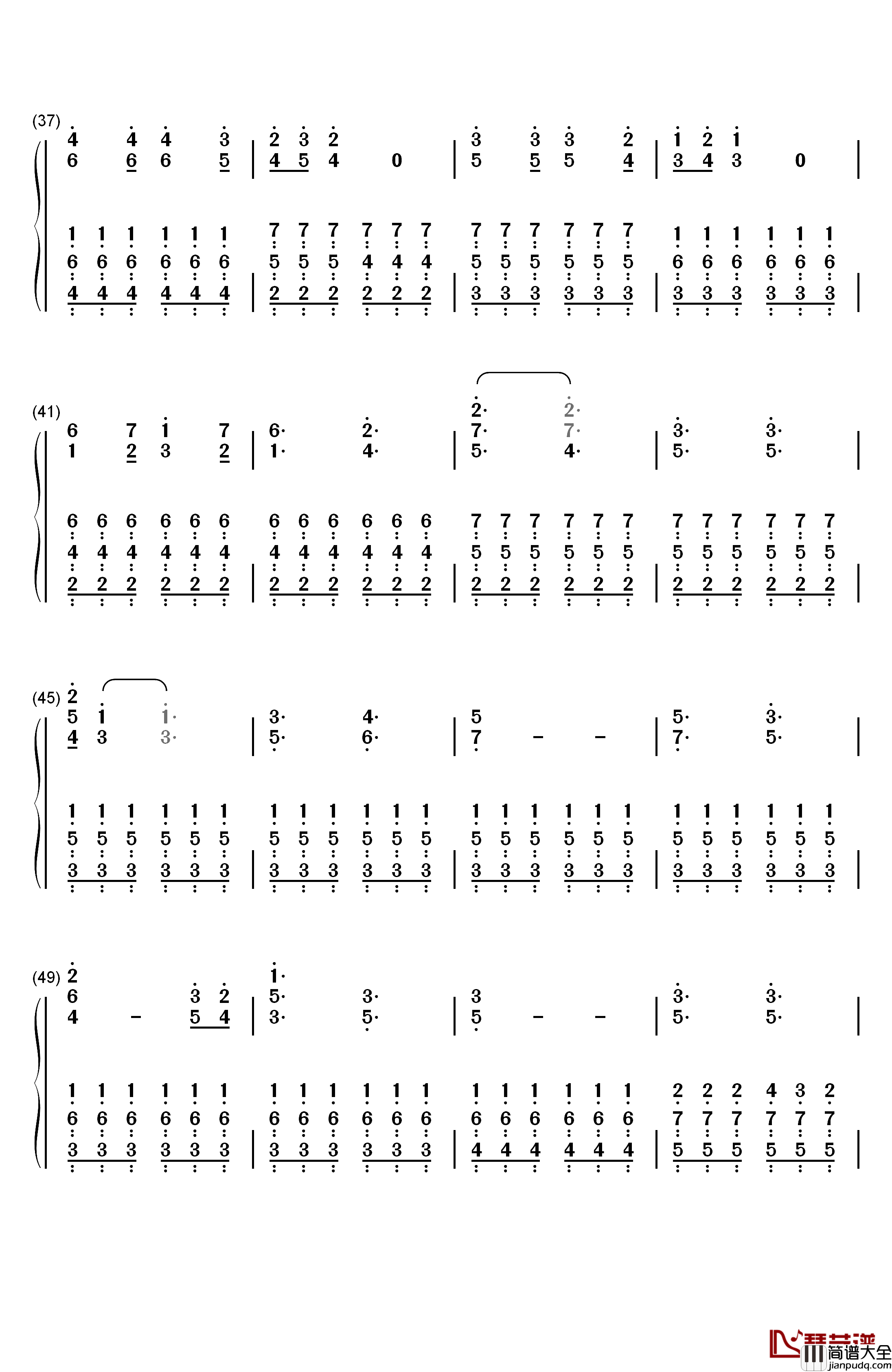 Are_You_Ready钢琴简谱_数字双手_Bis