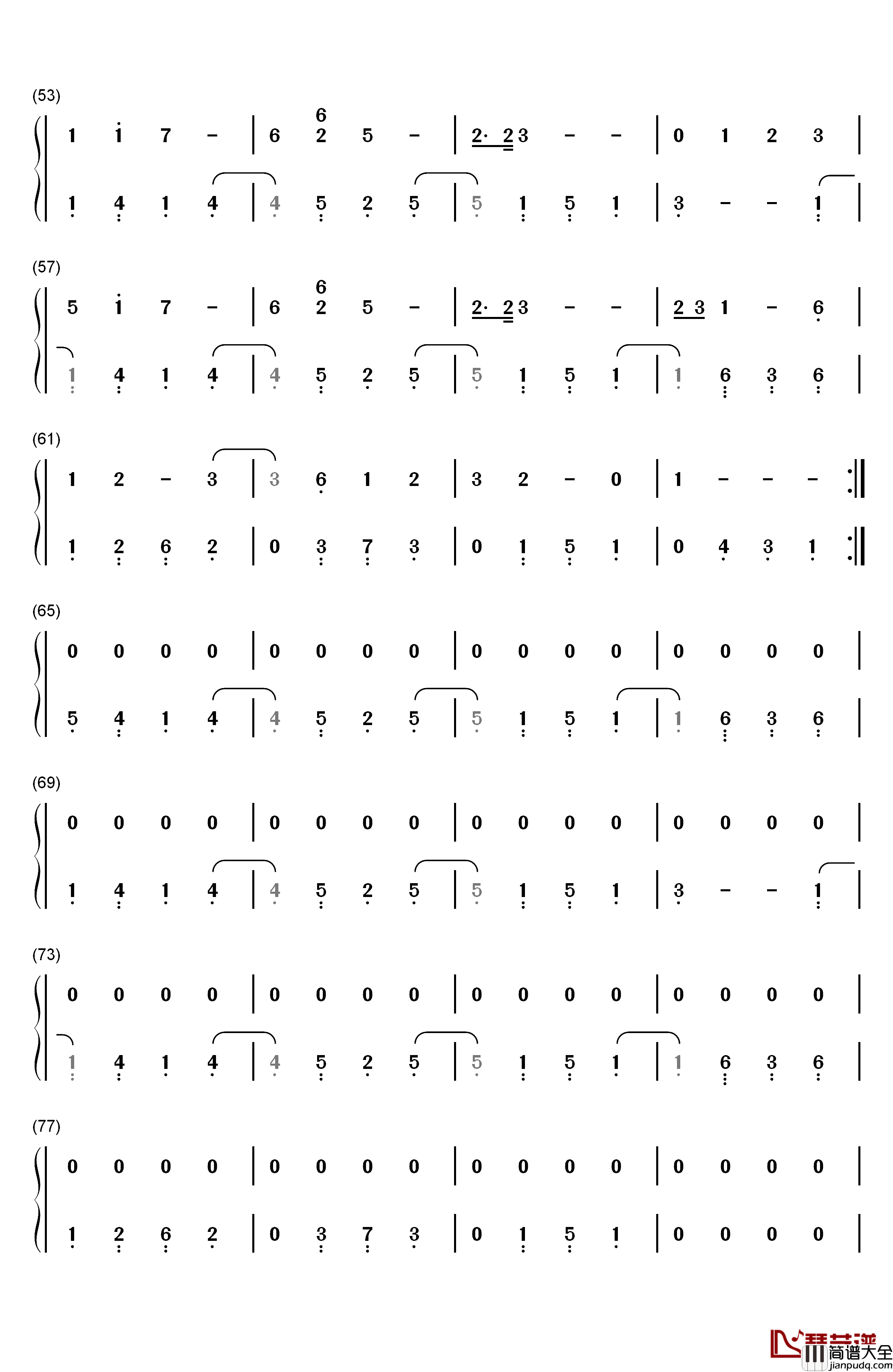 忧伤还是快乐_原名_My_Soul_钢琴简谱_数字双手_July__줄라이