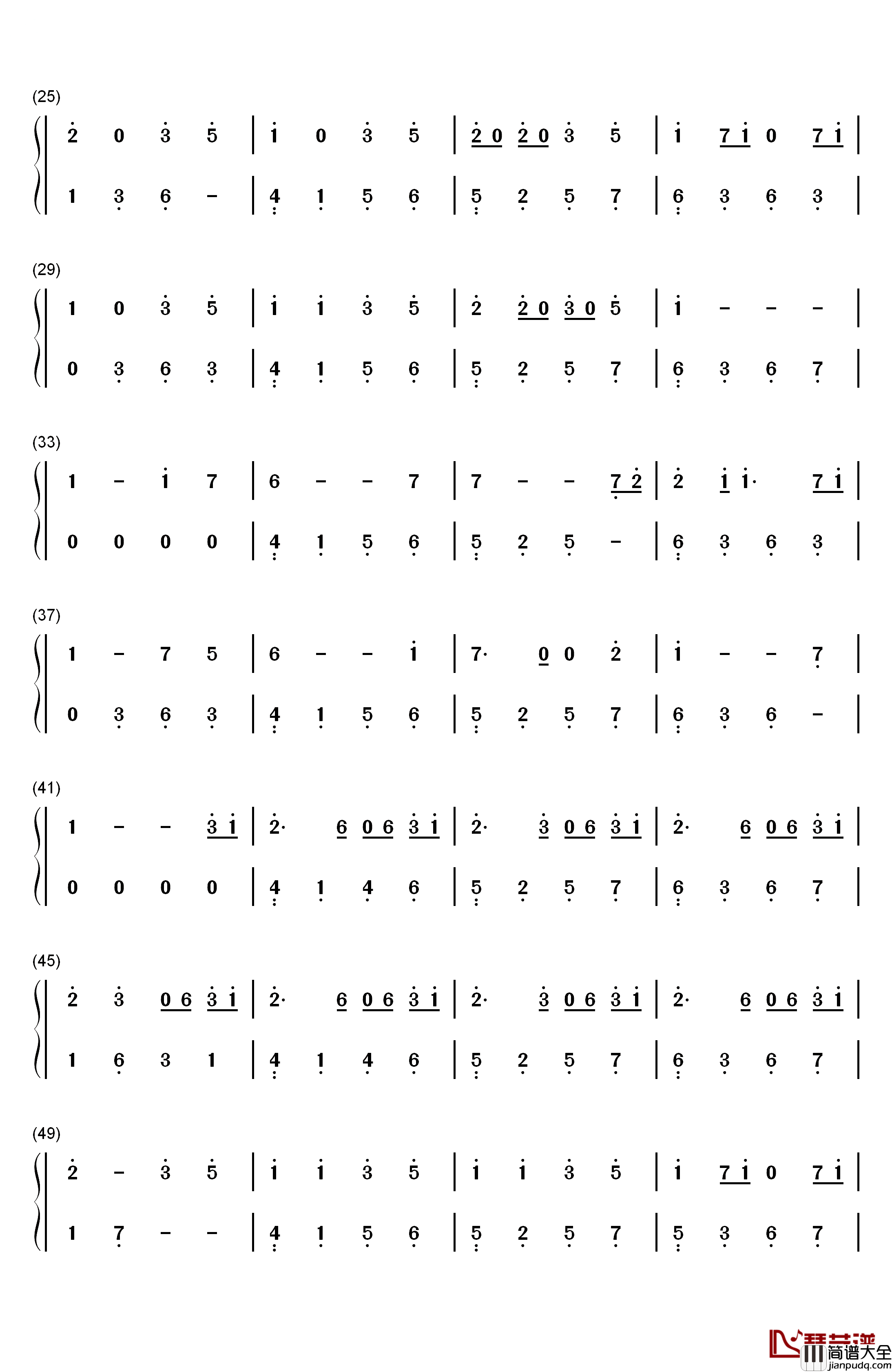 Take_Me_Hand钢琴简谱_数字双手_Cecile_Corbel