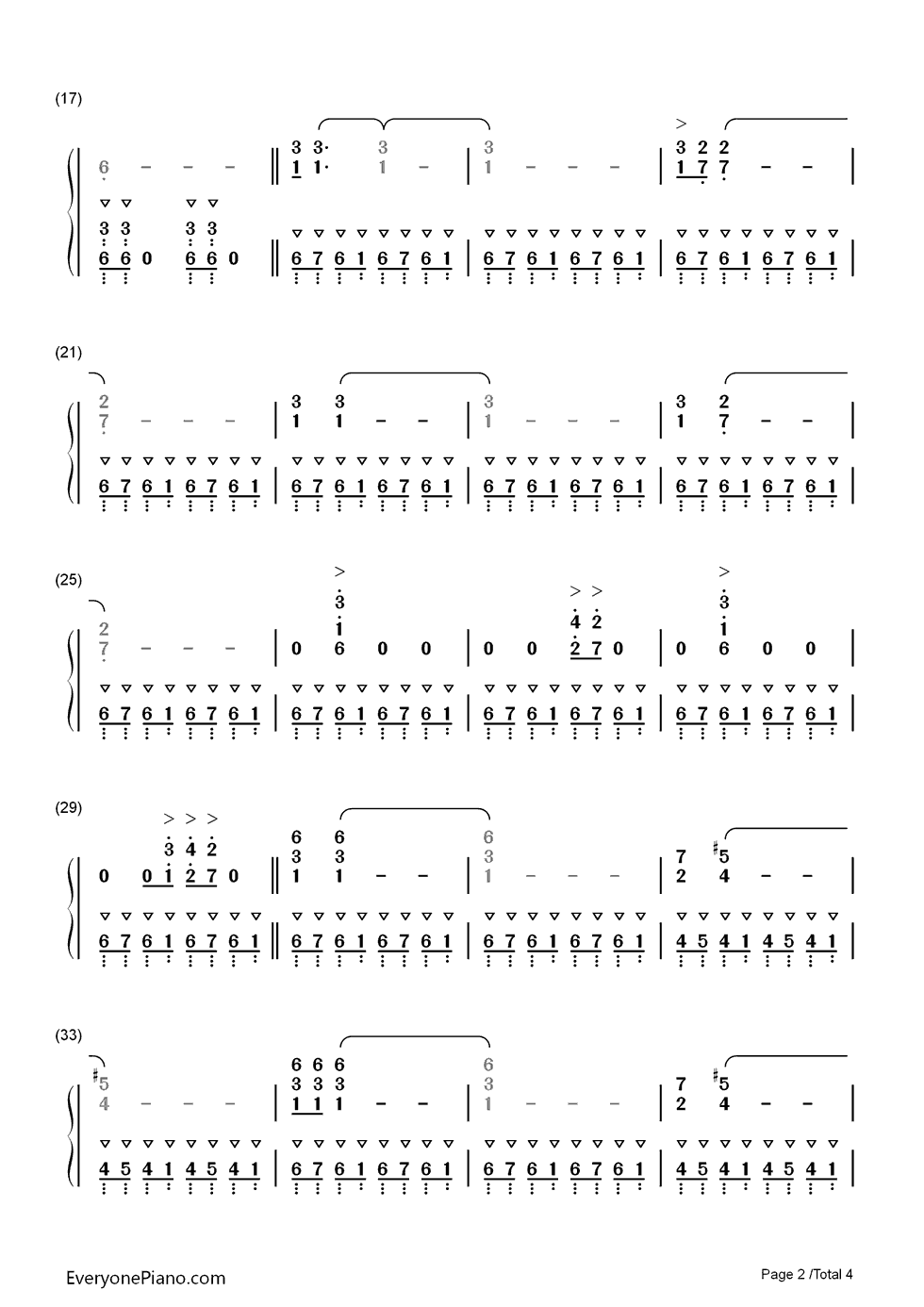 Duel_of_The_Fates钢琴简谱_数字双手_John_Williams