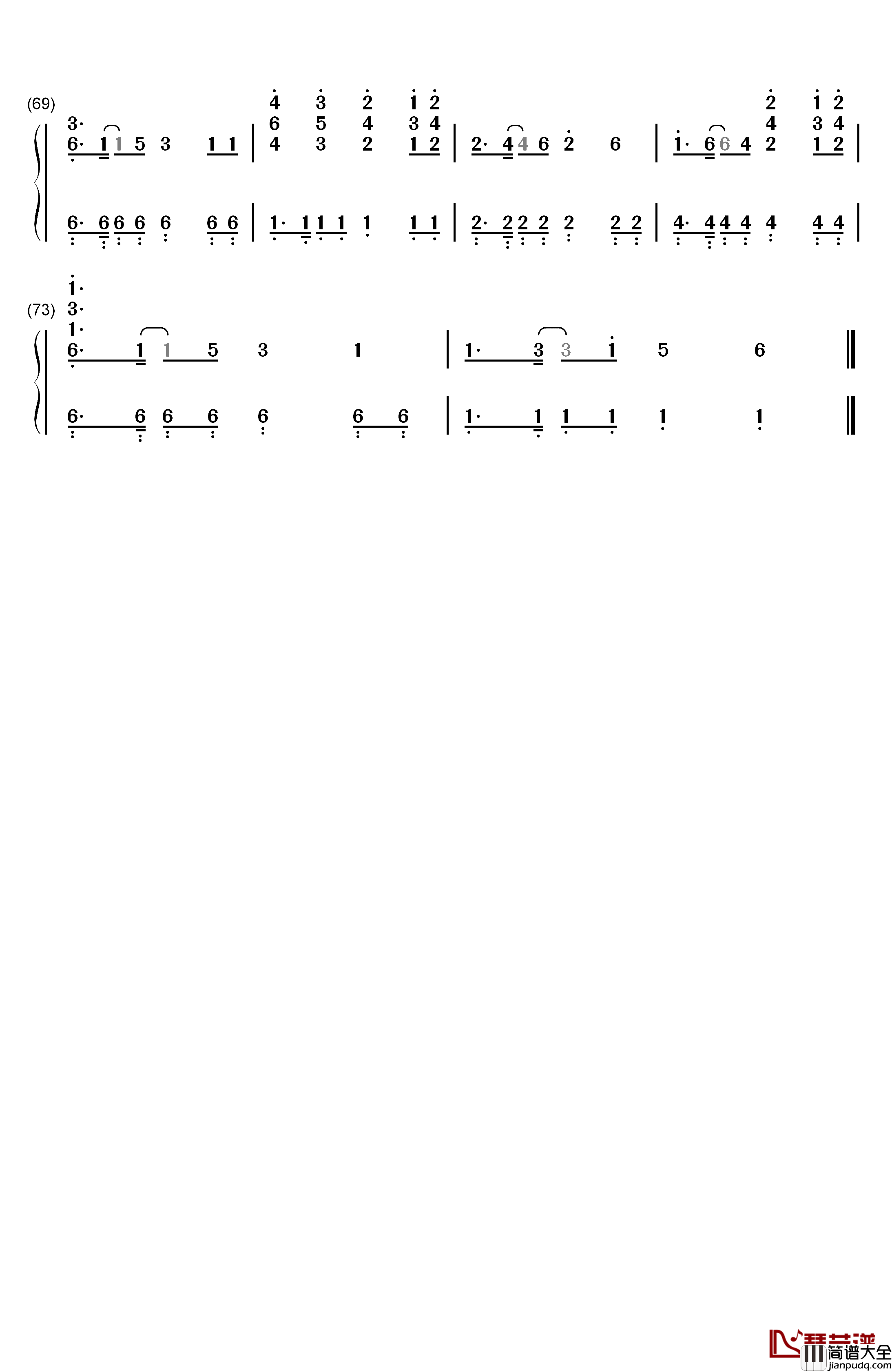 Nicotine钢琴简谱_数字双手_Panic_at_the_Disco