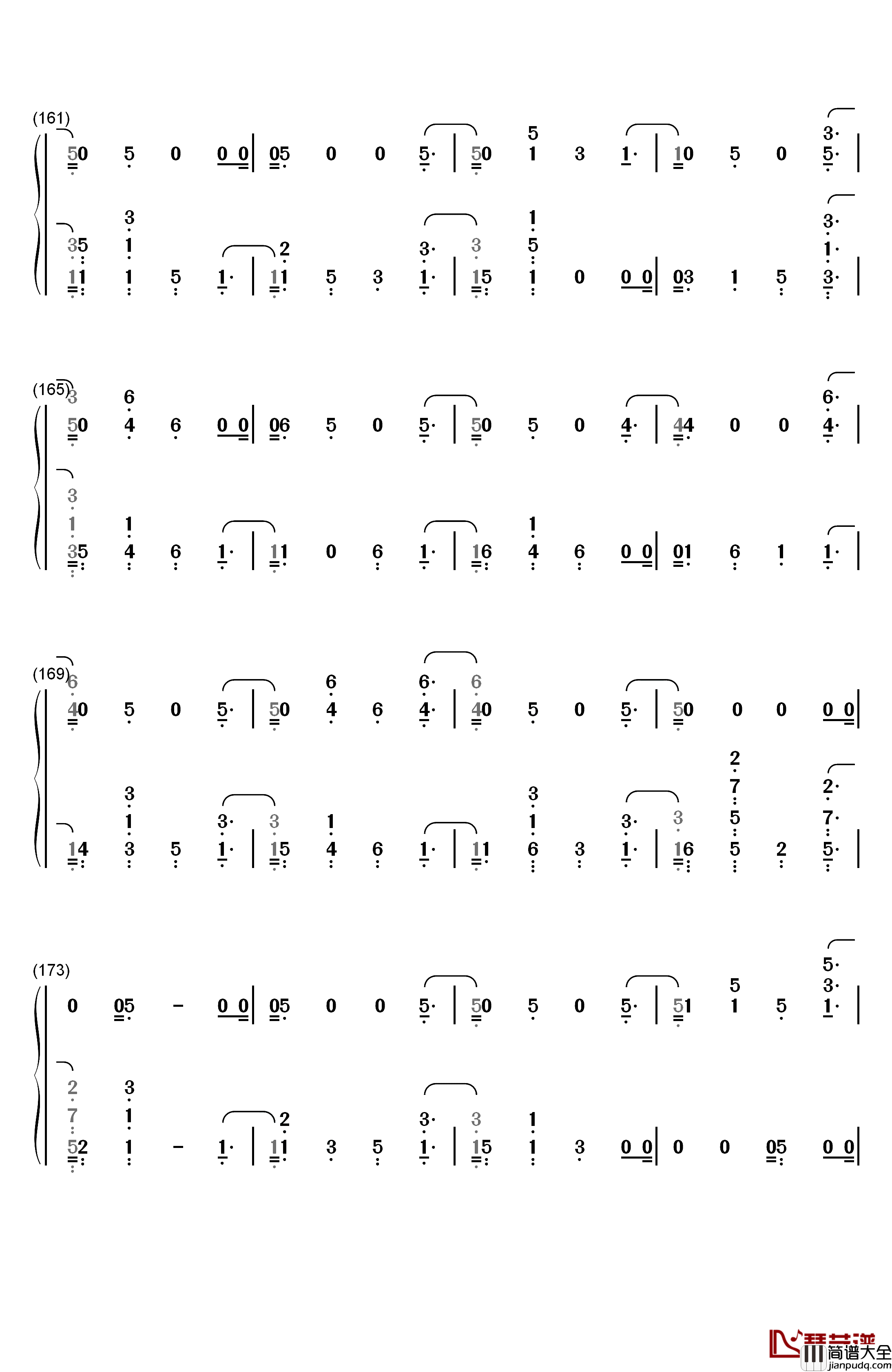 Fake_Happy钢琴简谱_数字双手_Paramore