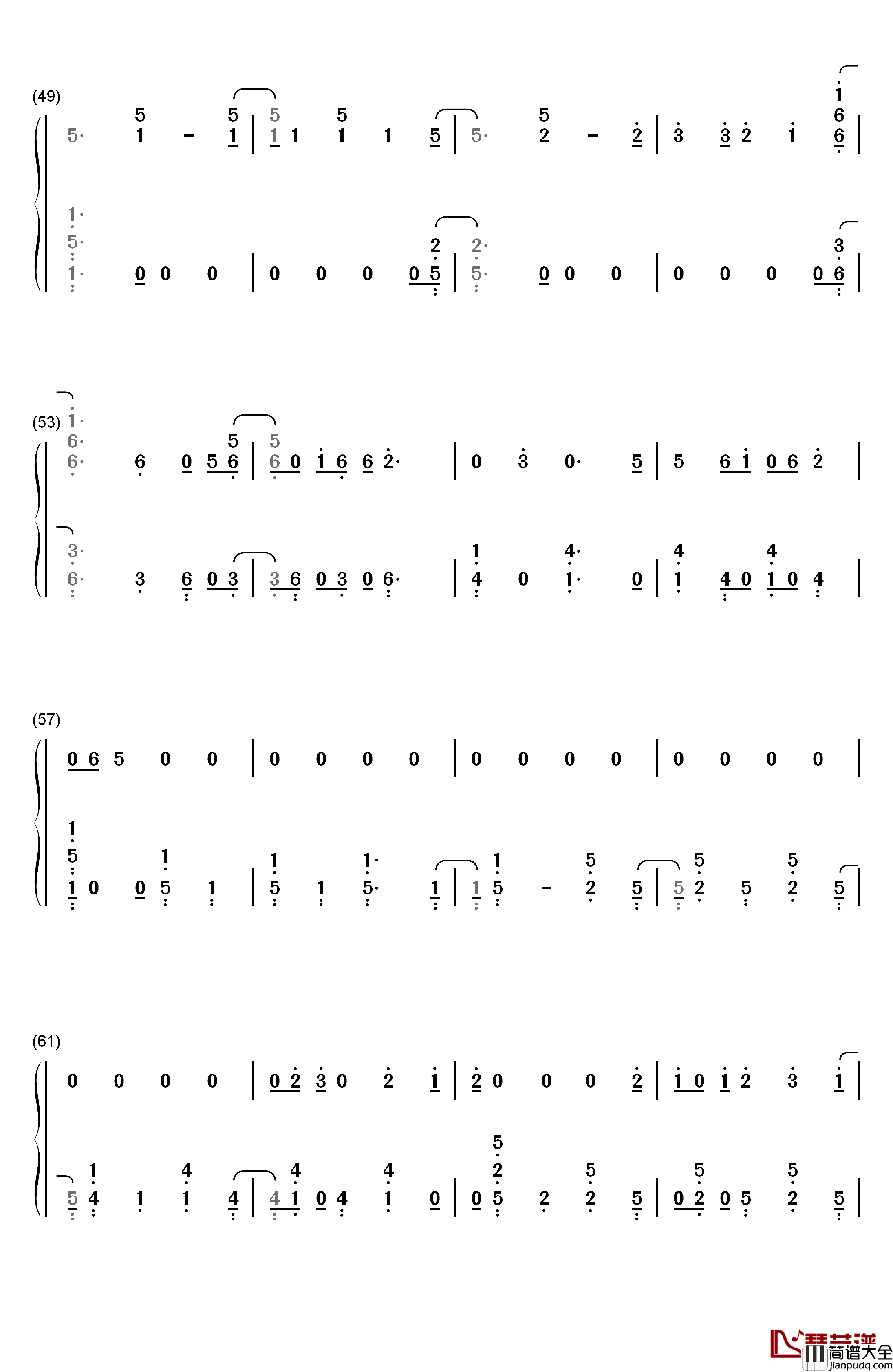 Space_Between钢琴简谱_数字双手_Mal_Evie