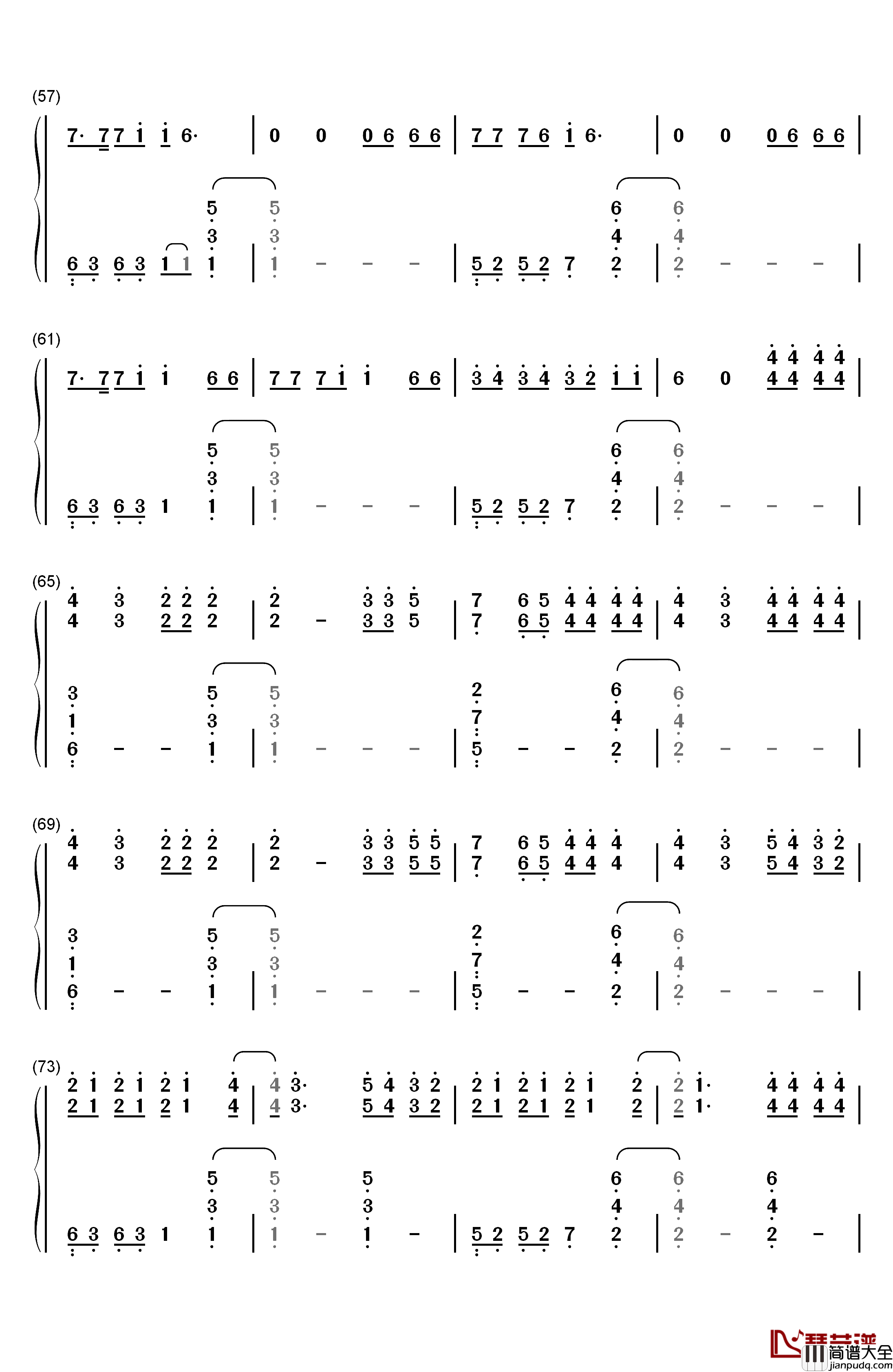 Without_Me钢琴简谱_数字双手_Halsey