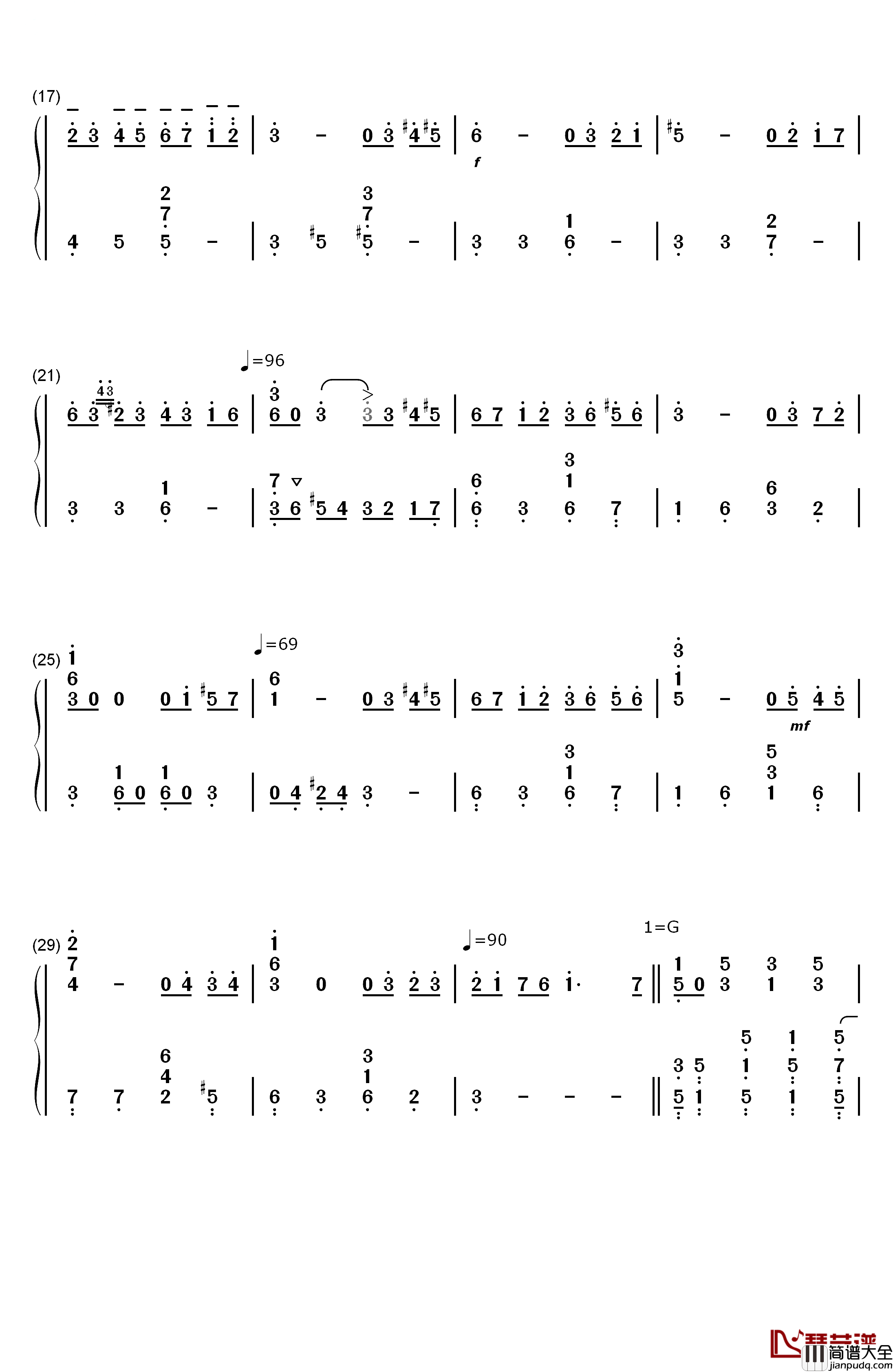 六月船歌钢琴简谱_数字双手_柴可夫斯基__Tchaikovsky