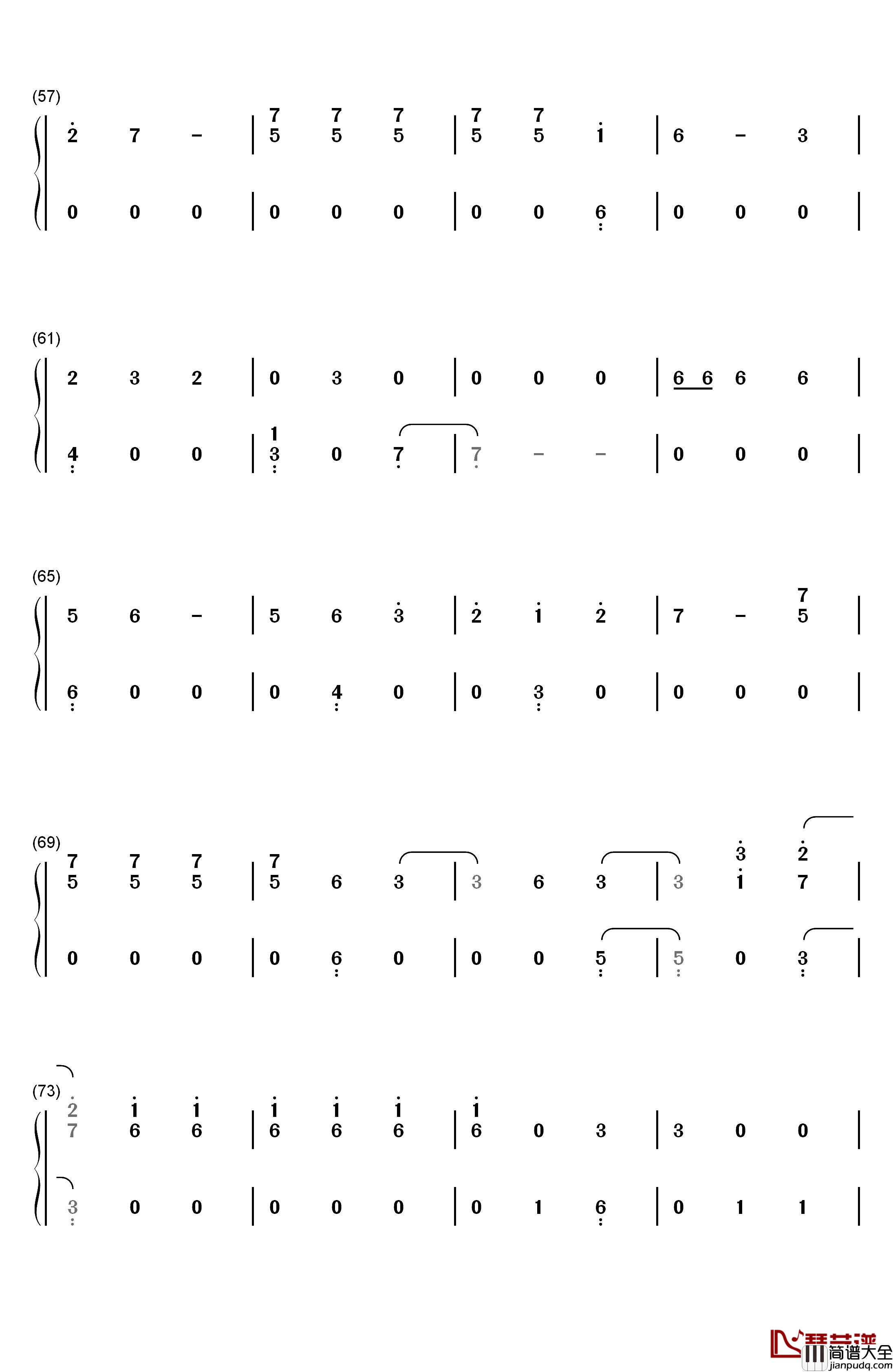 Havana钢琴简谱_数字双手_Camila_Cabello