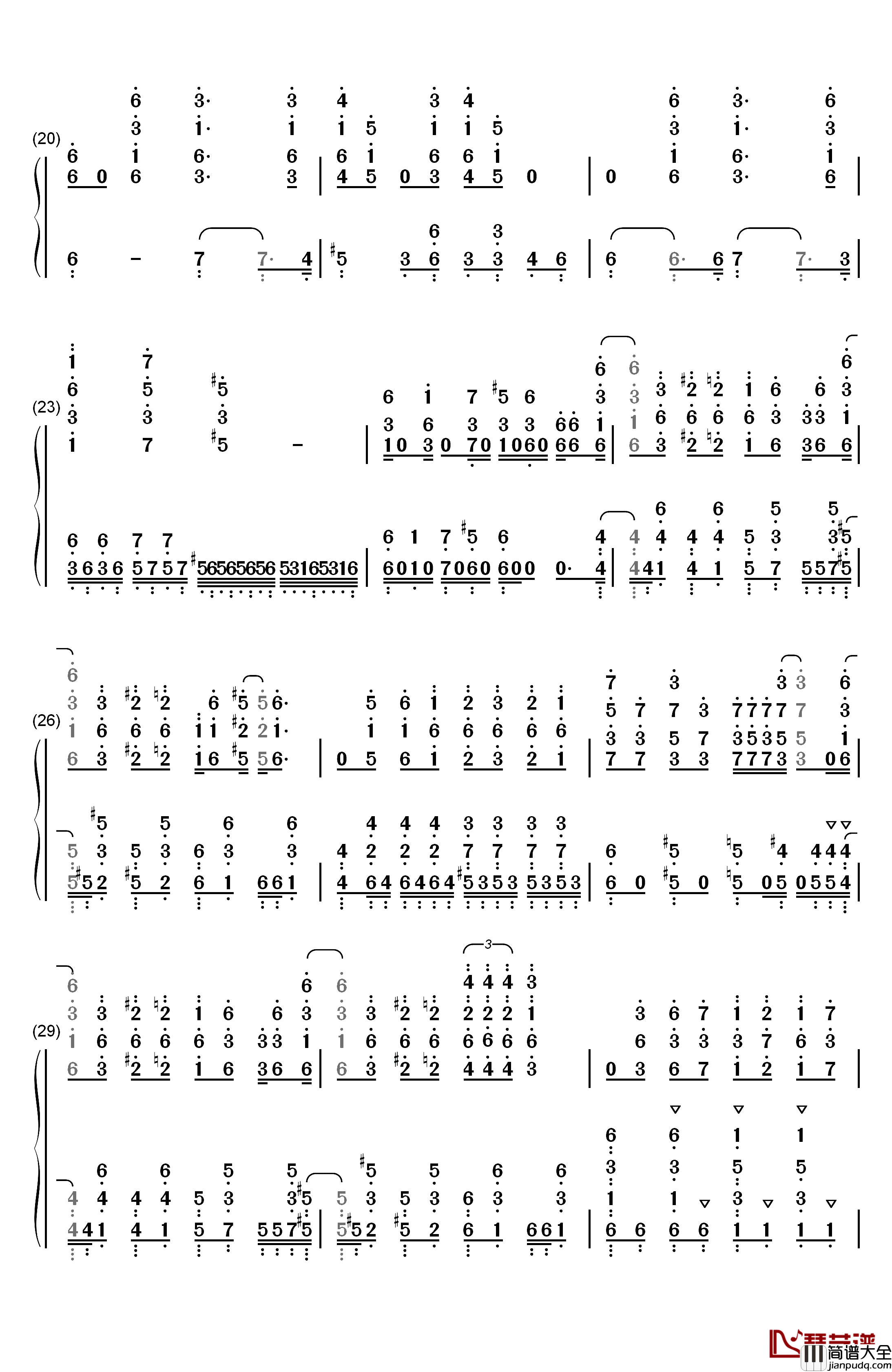 VORACITY钢琴简谱_数字双手_MYTH_&_ROID