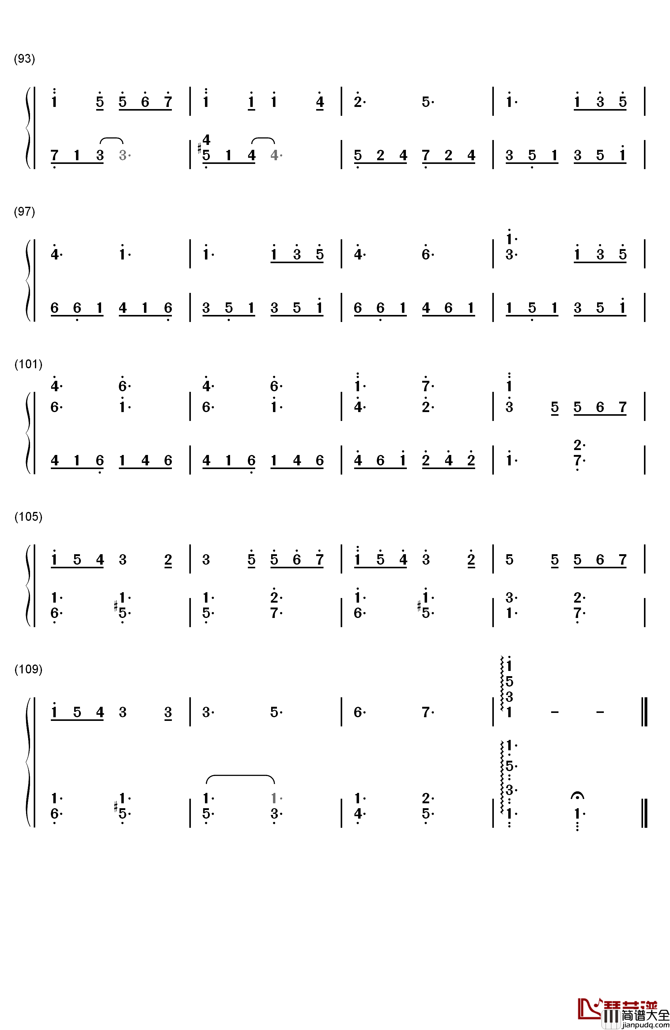 A_Distant_Shade_of_Green钢琴简谱_数字双手_Kevin_Kern