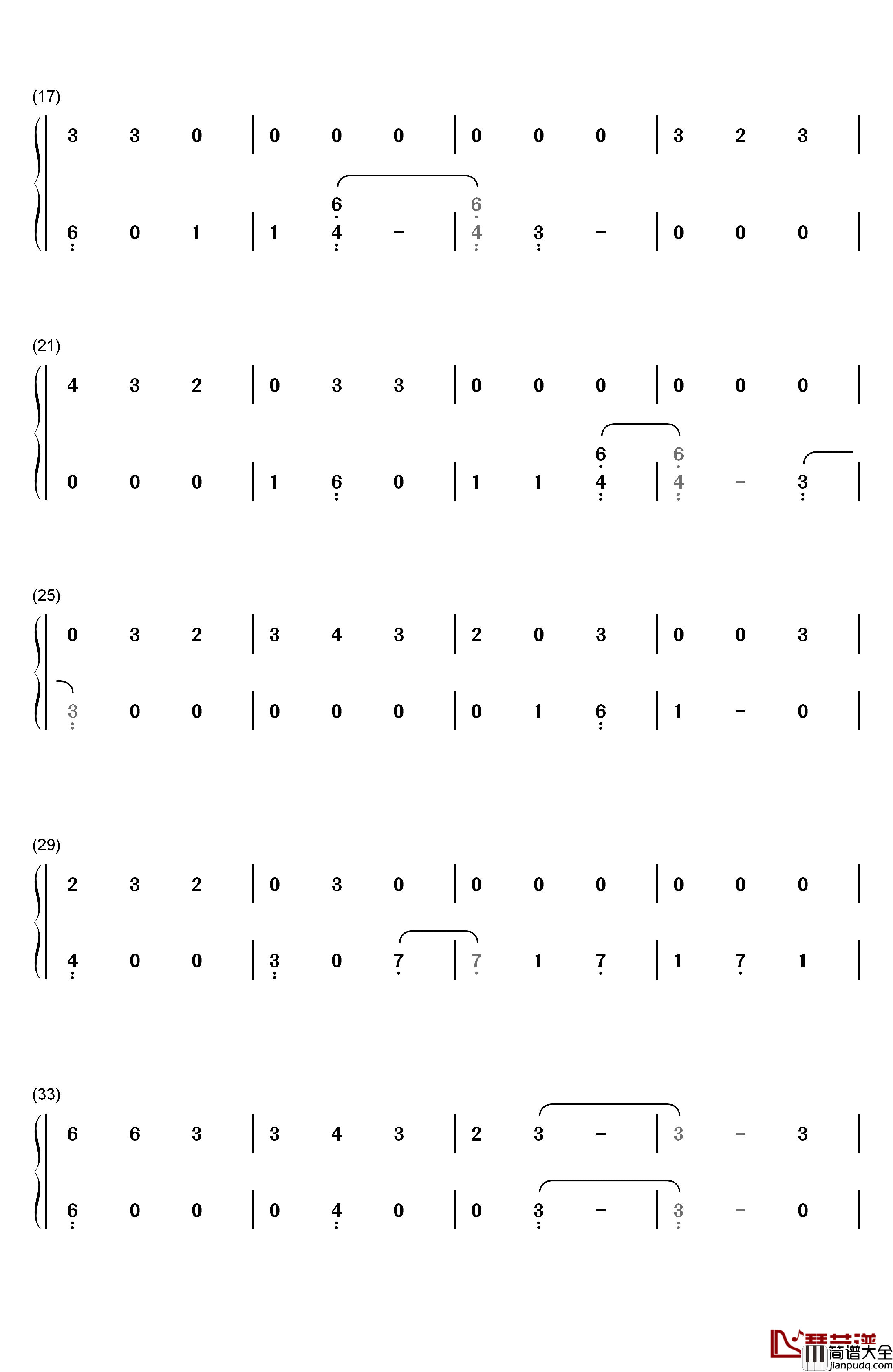 Havana钢琴简谱_数字双手_Camila_Cabello