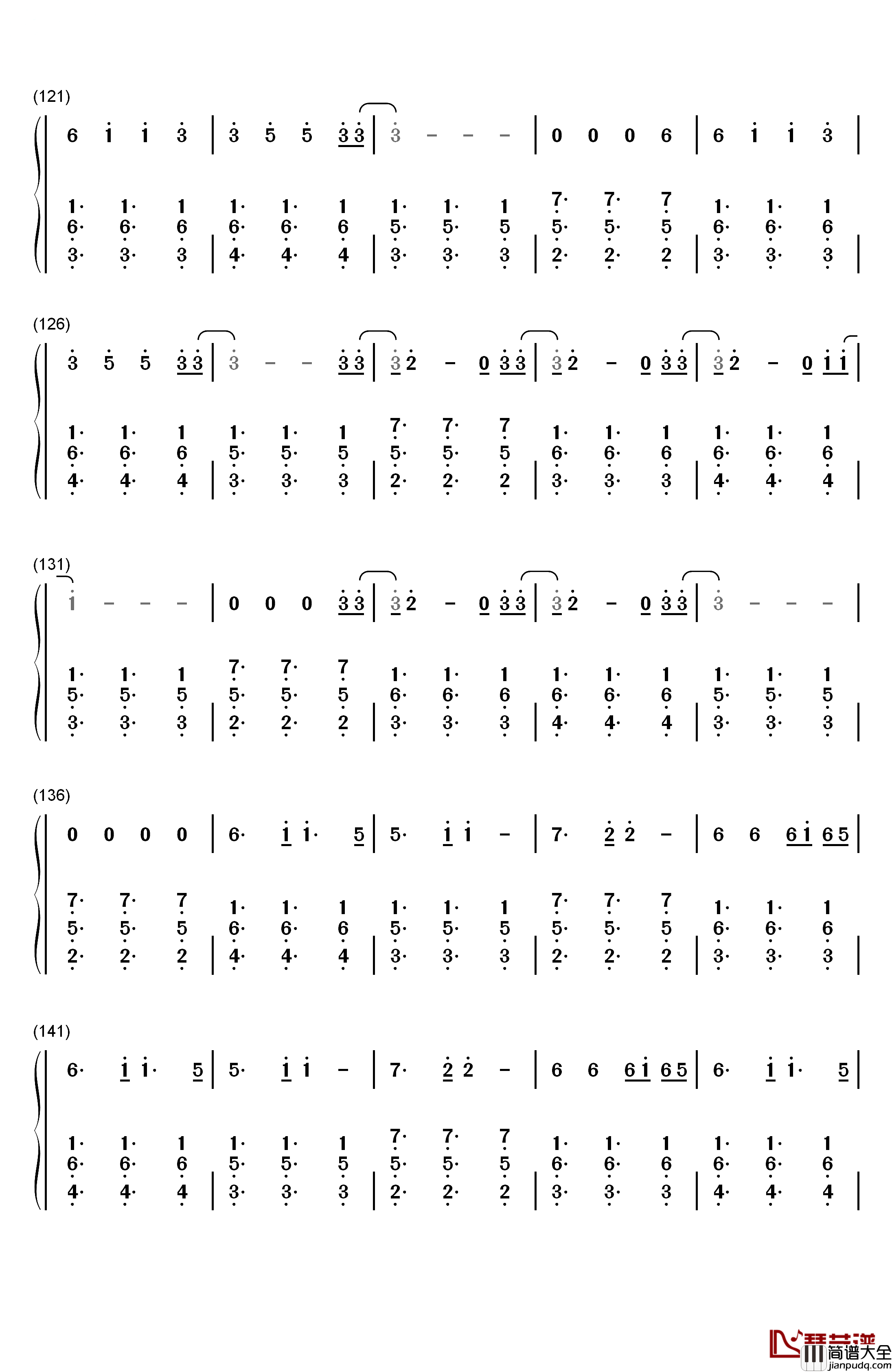 The_Greatest钢琴简谱_数字双手_Sia