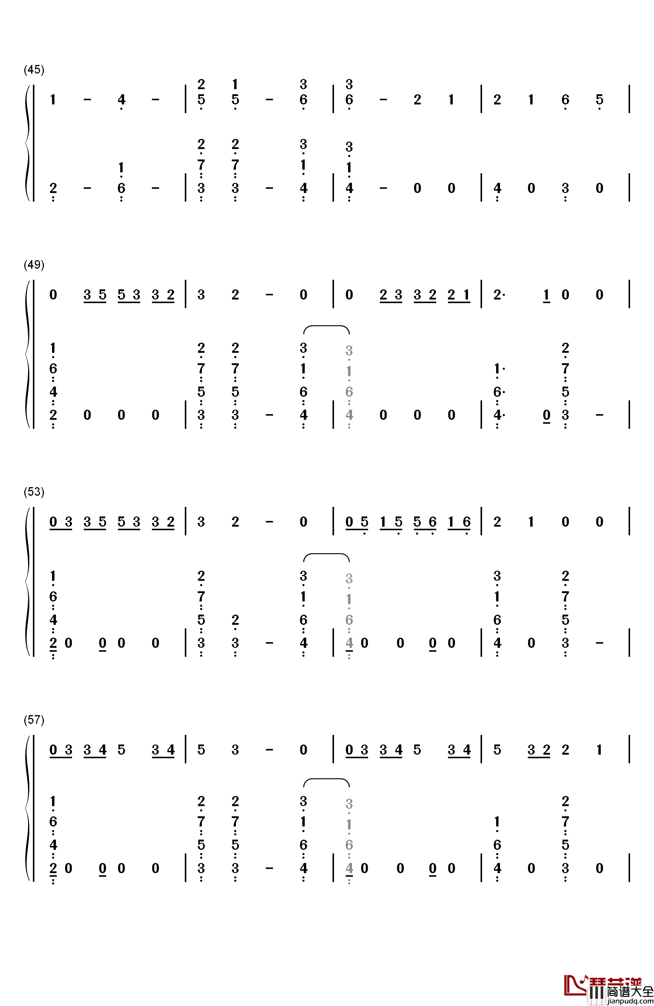 Where_Were_You_in_the_Morning钢琴简谱_数字双手_Shawn_Mendes